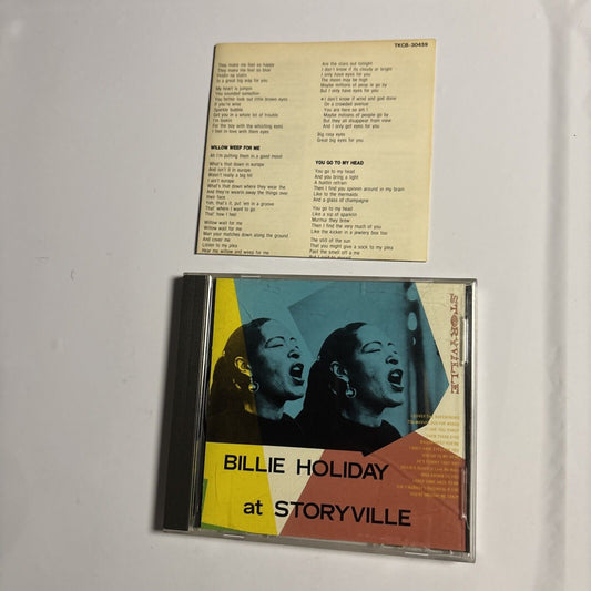 Billie Holiday – Billie Holiday At Storyville (CD, 1991) tkcb-30459 Japan