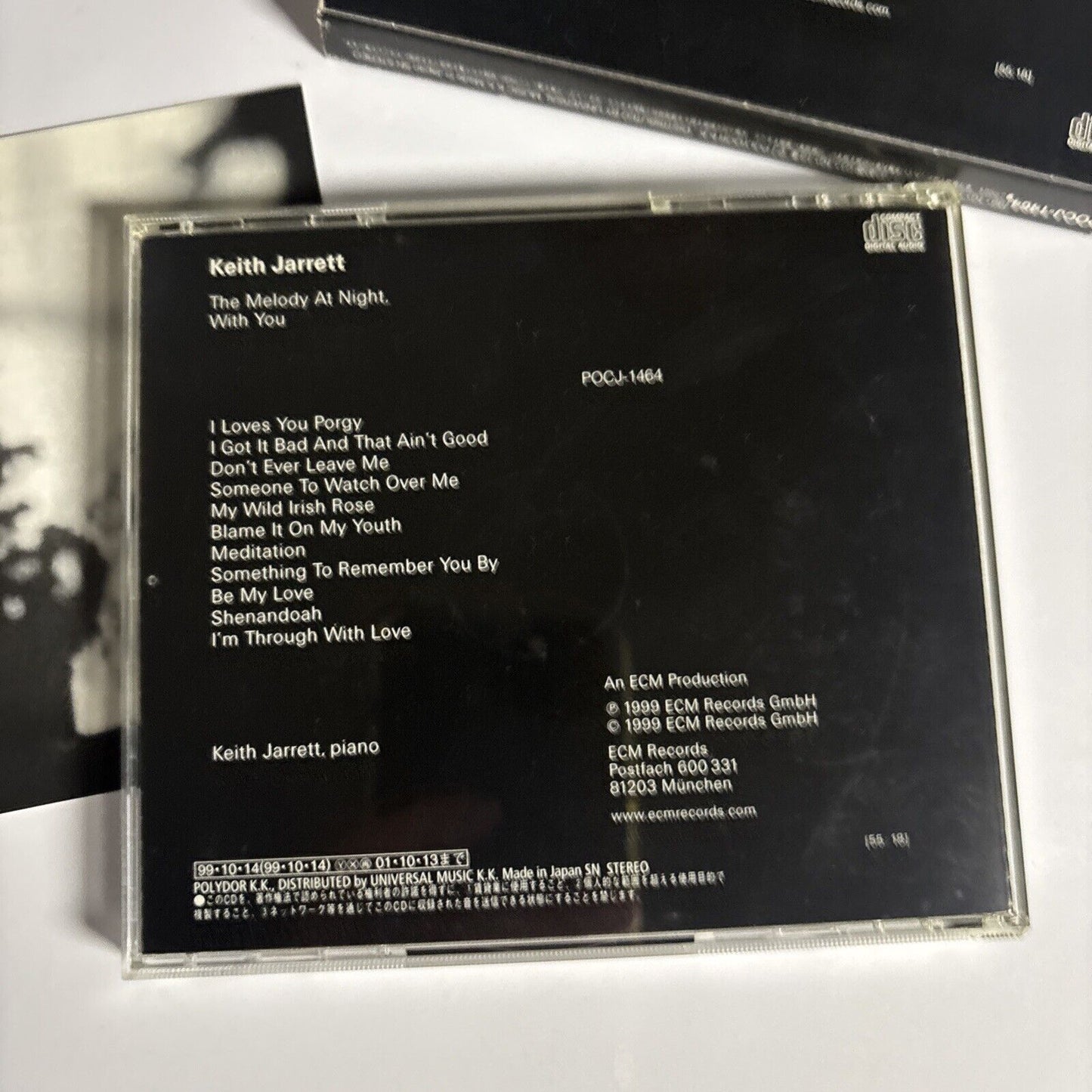 Keith Jarrett – The Melody At Night, With You (CD, 1999) pocj-1464 Japan