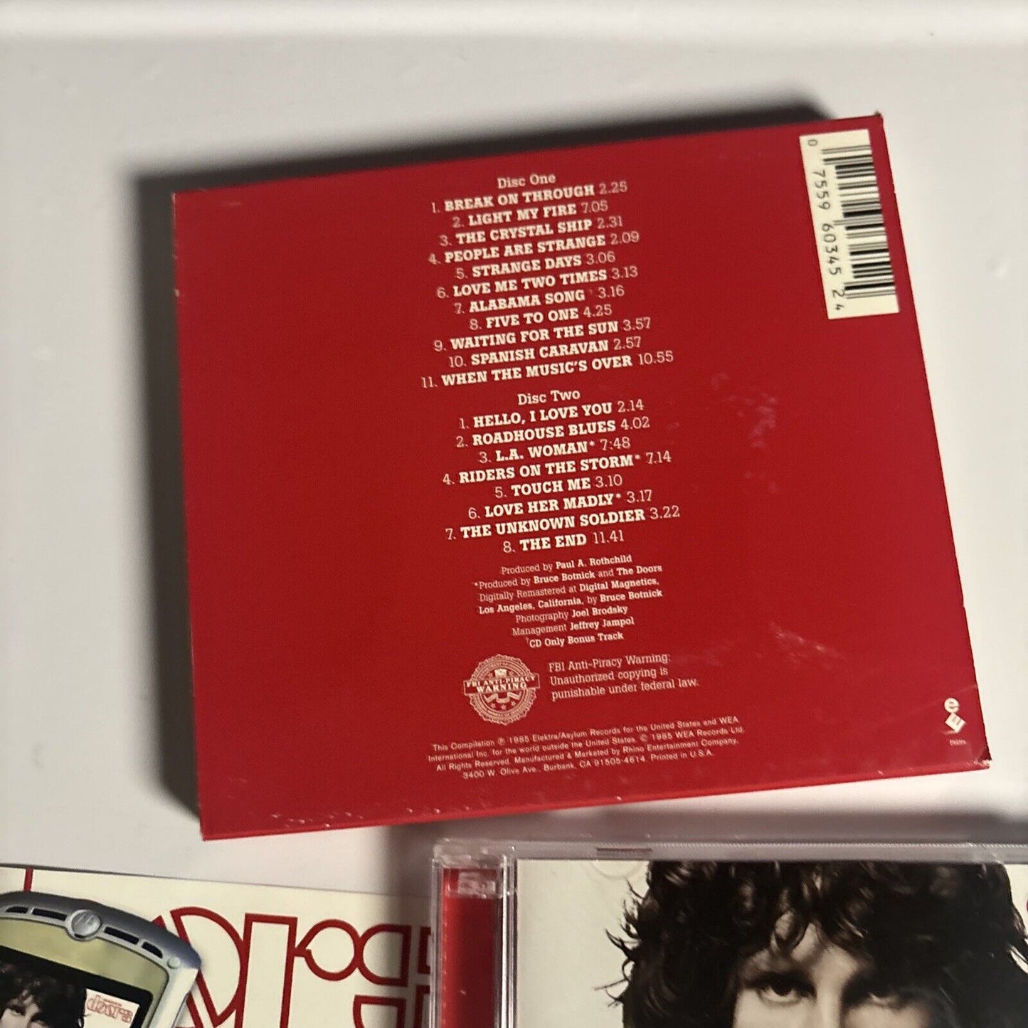 The Doors – The Best Of The Doors (CD, 2006, 2-Disc) 2-60345