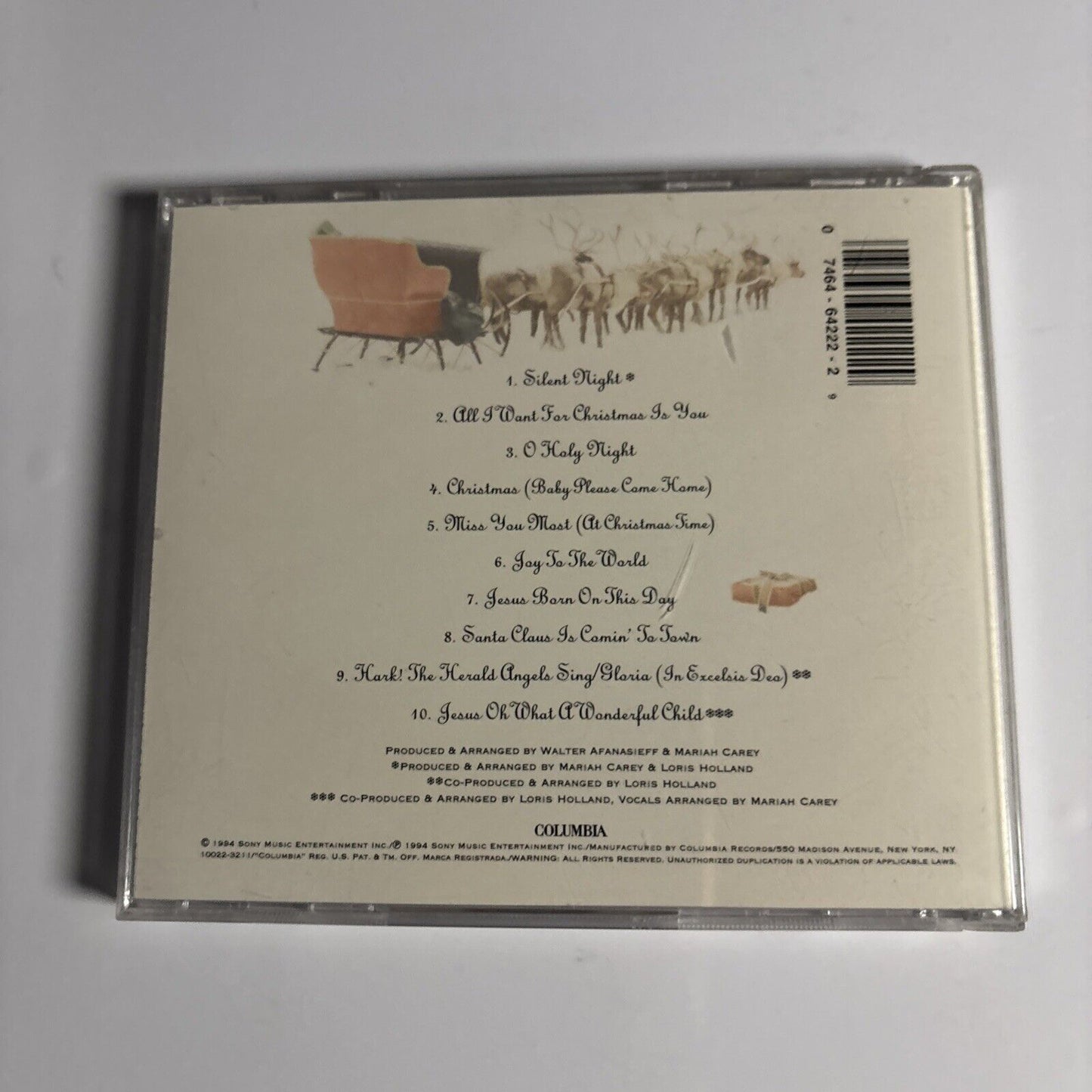 Mariah Carey – Merry Christmas (CD, 1994)  CK 64222