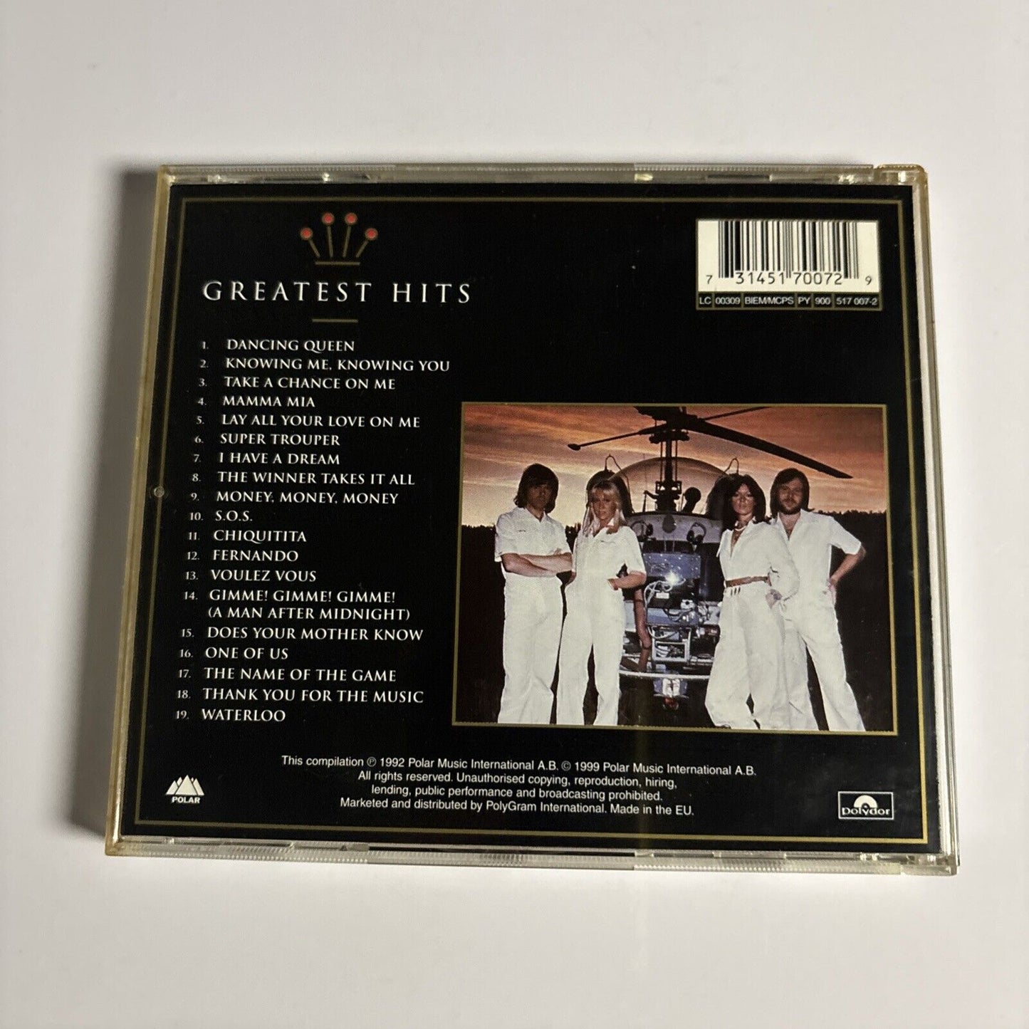ABBA – Gold (Greatest Hits) (CD, 1992) 517 007-2