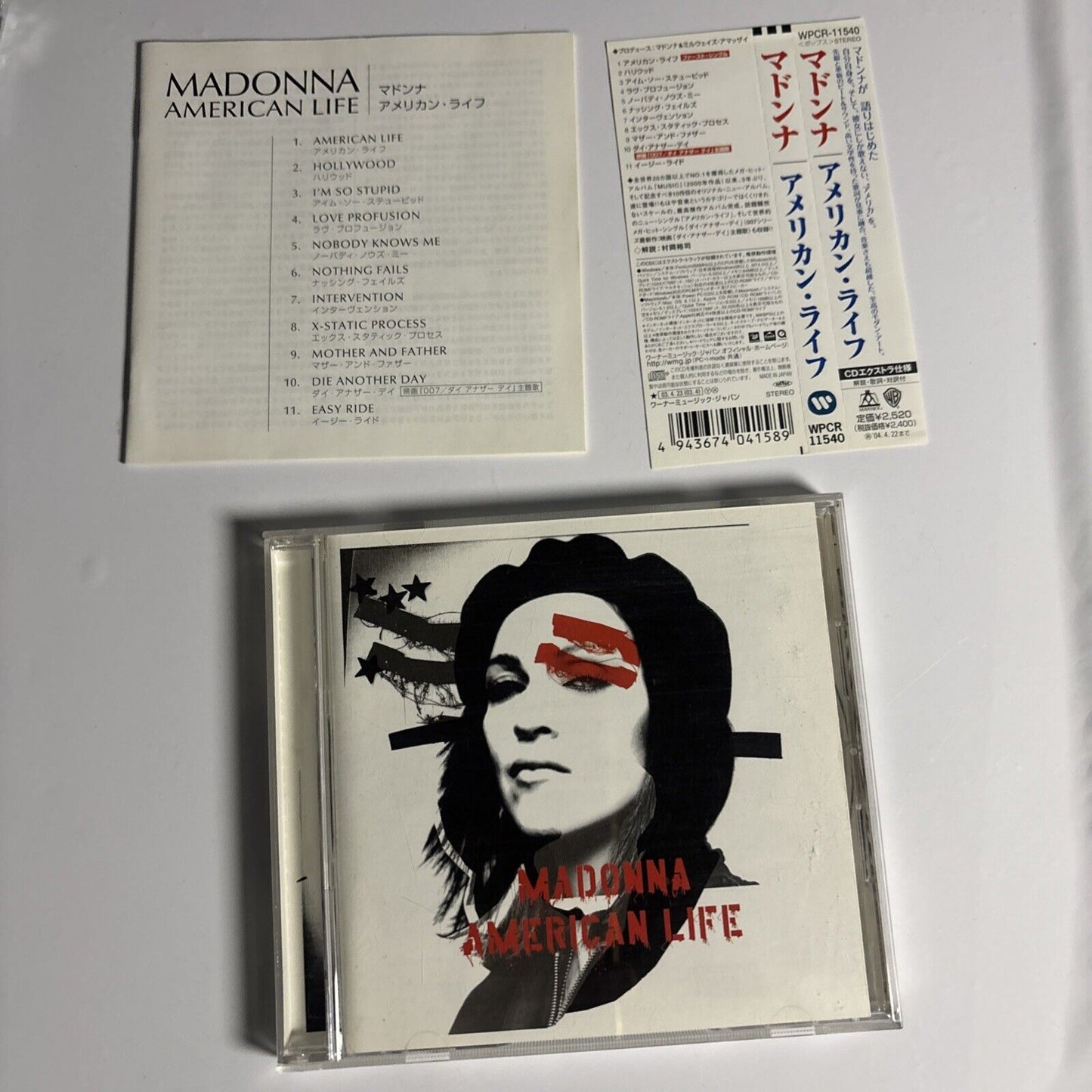 Madonna – American Life (CD, 2003) wpcr-11540 Japan Obi