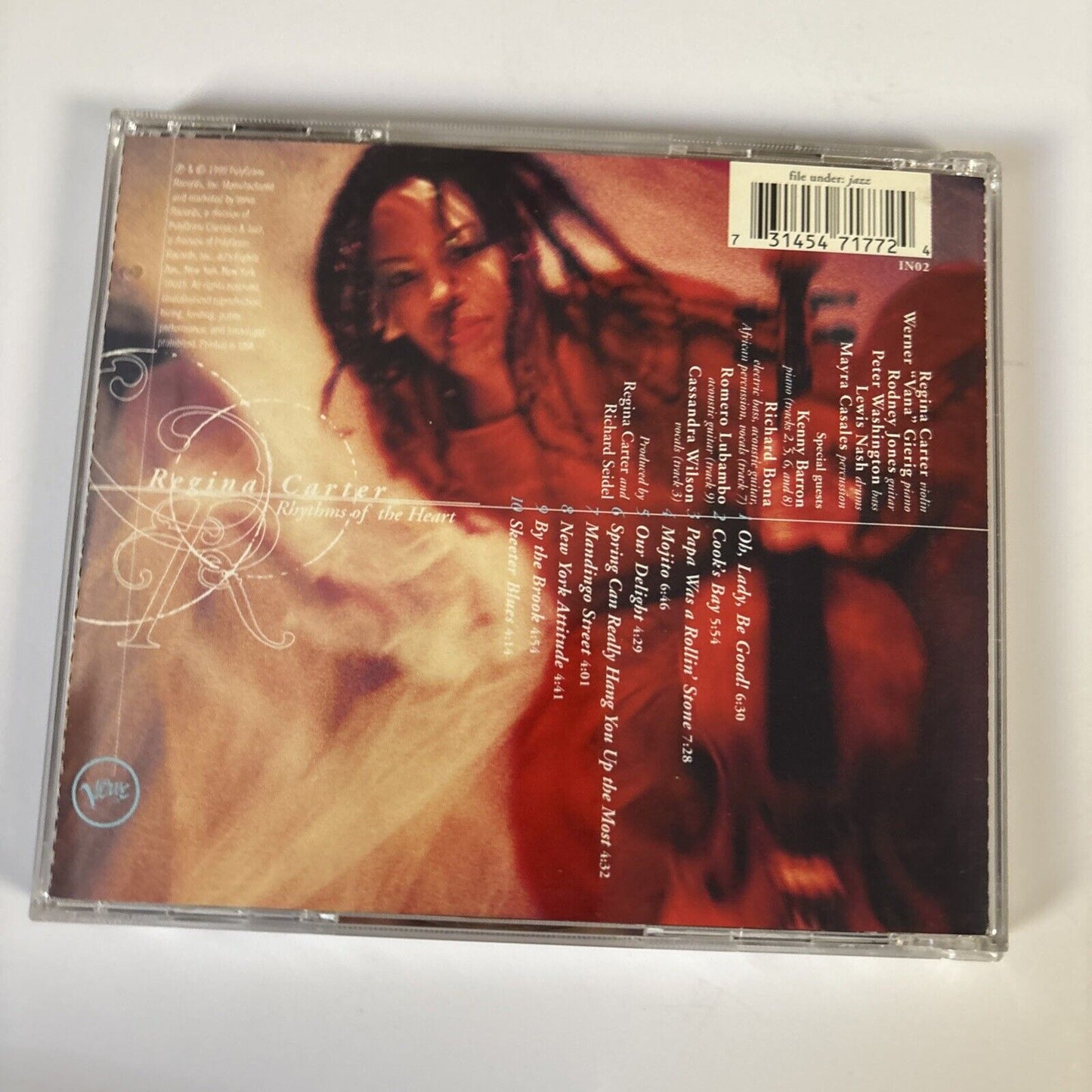 Regina Carter – Rhythms Of The Heart (CD, 1999)
