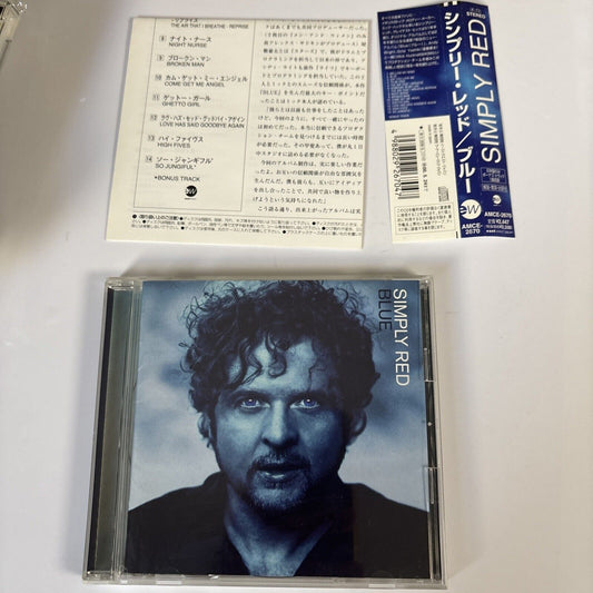 Simply Red – Blue (CD, 1998) amce-2670 Japan Bonus Track, obi