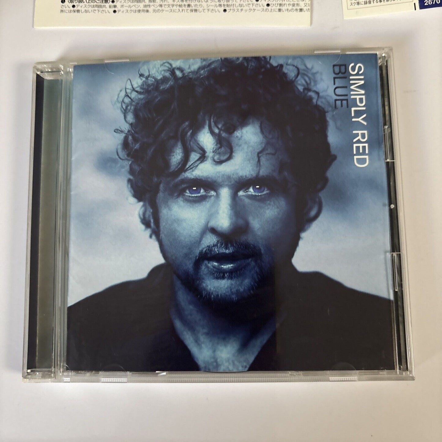 Simply Red – Blue (CD, 1998) amce-2670 Japan Bonus Track, obi