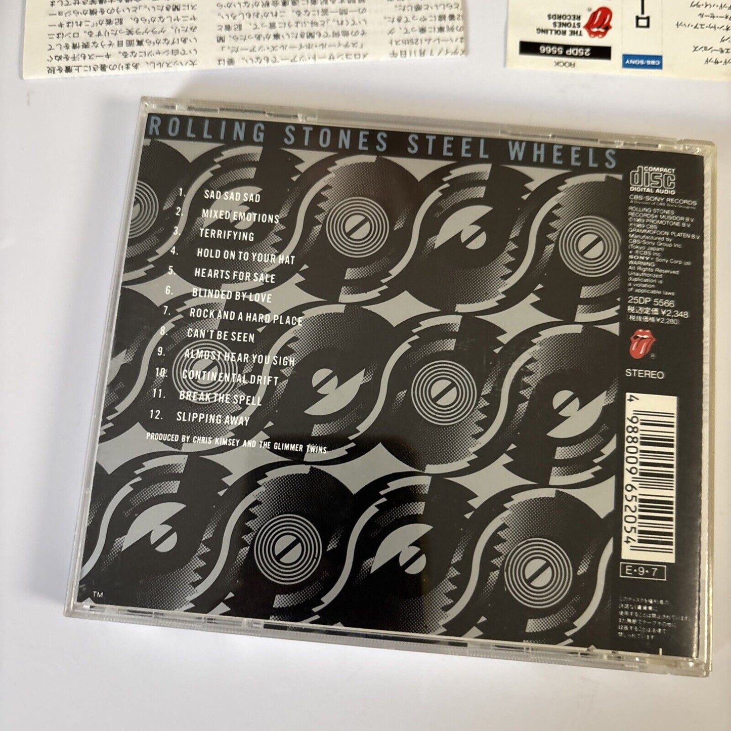 Rolling Stones – Steel Wheels (CD, 1989) 25dp-5566 Japan obi