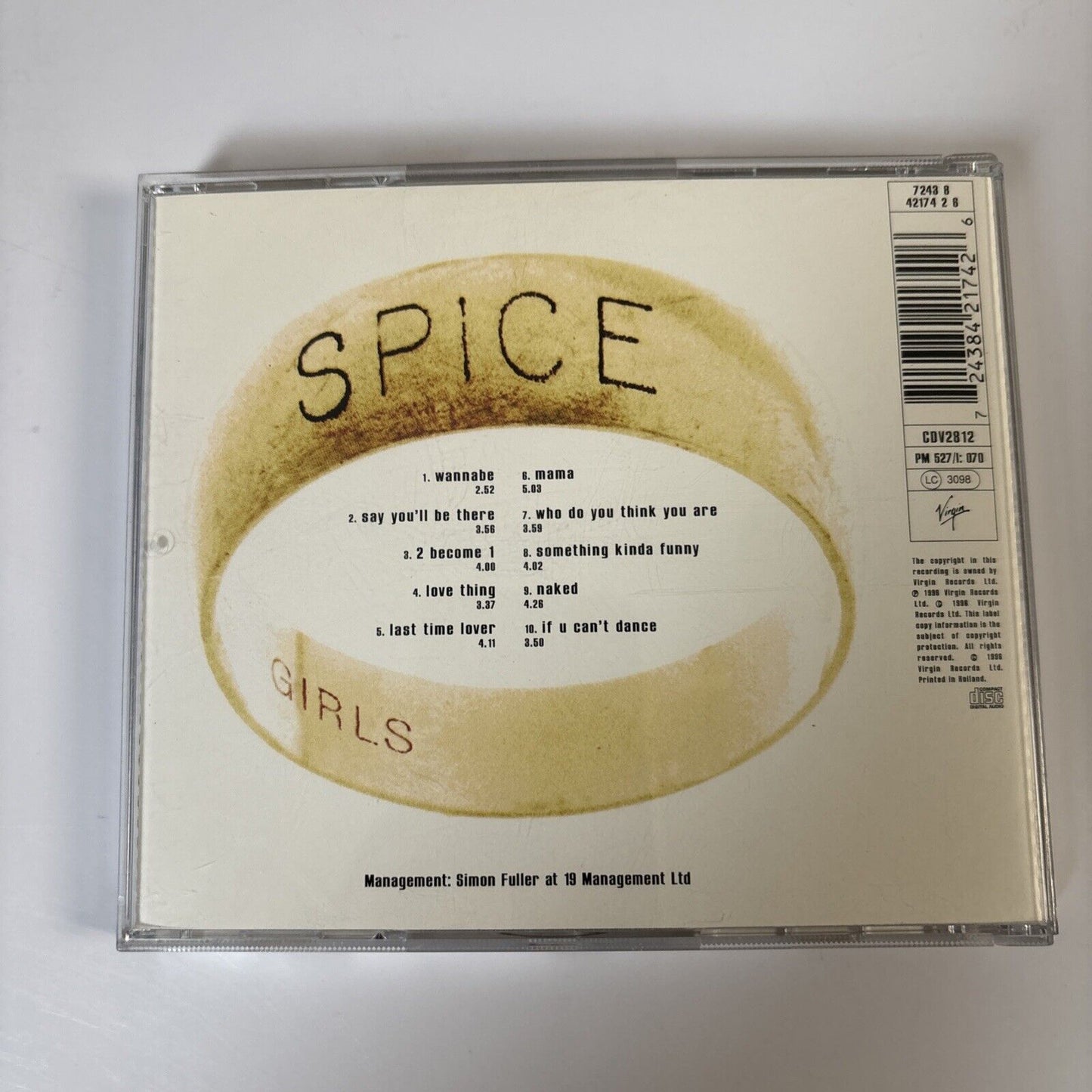 Spice Girls – Spice (CD, 1996) CDV 2812