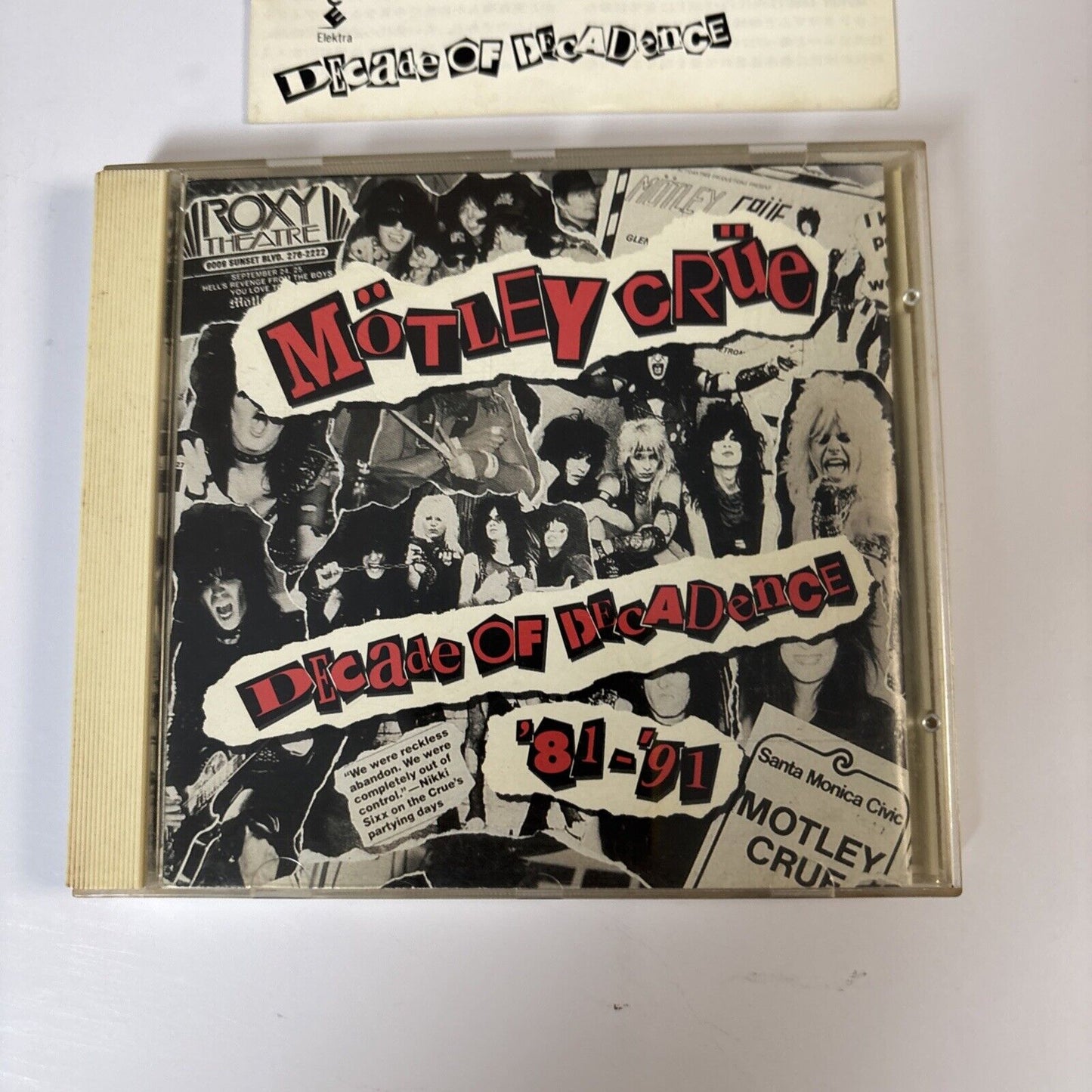 Mötley Crüe – Decade Of Decadance '81-'91 (CD, 1991) wmc5-430 Japan