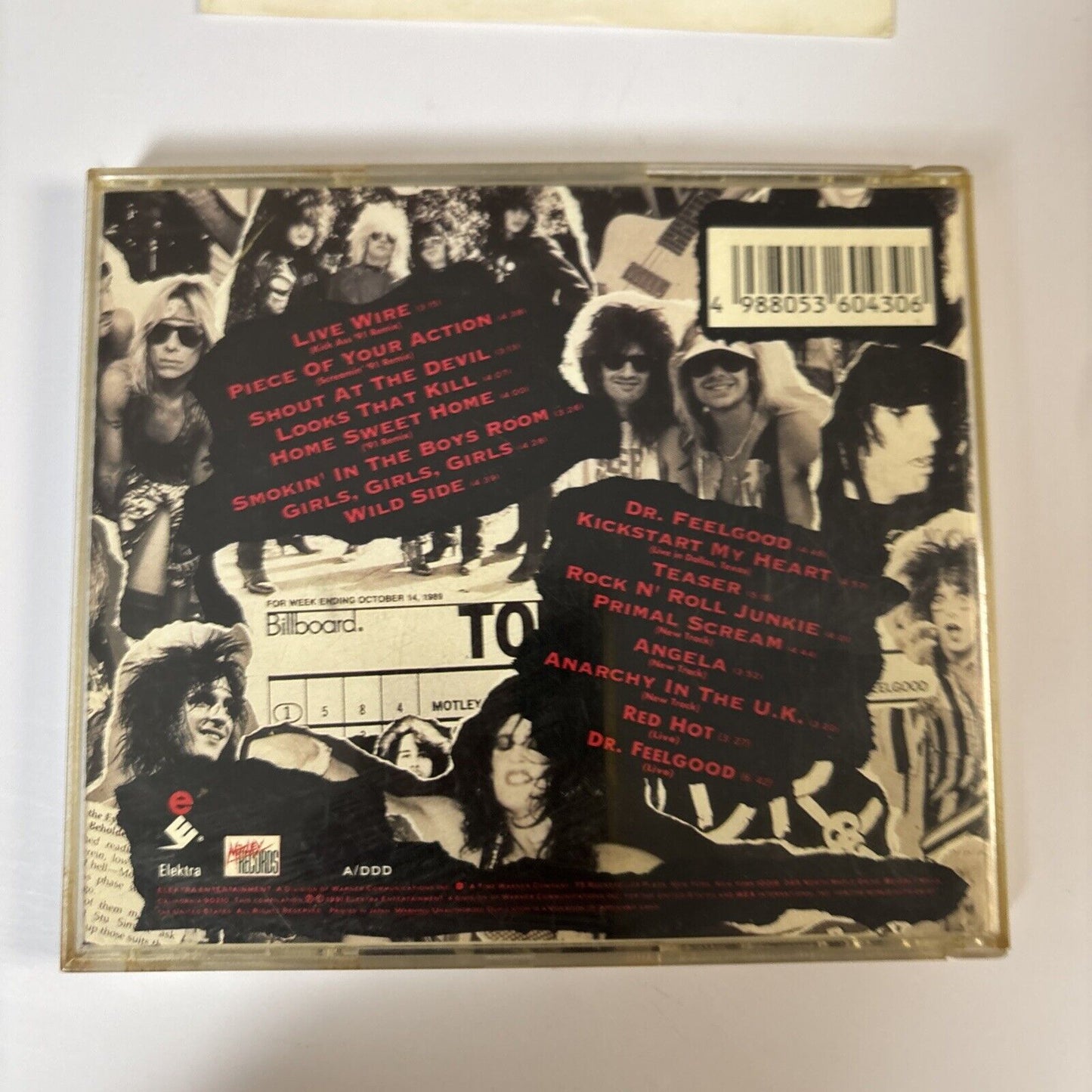Mötley Crüe – Decade Of Decadance '81-'91 (CD, 1991) wmc5-430 Japan