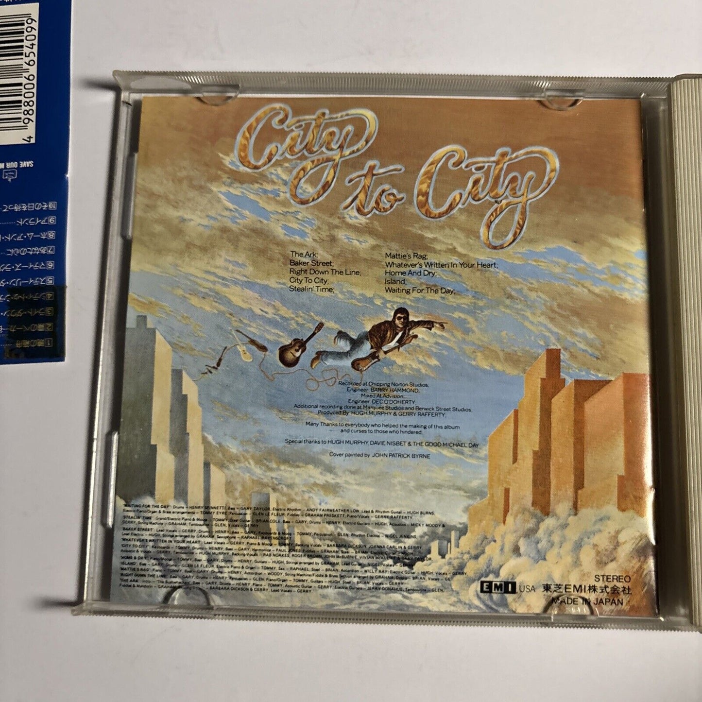 Gerry Rafferty – City To City (CD, 1990) tocp-6541 Japan obi