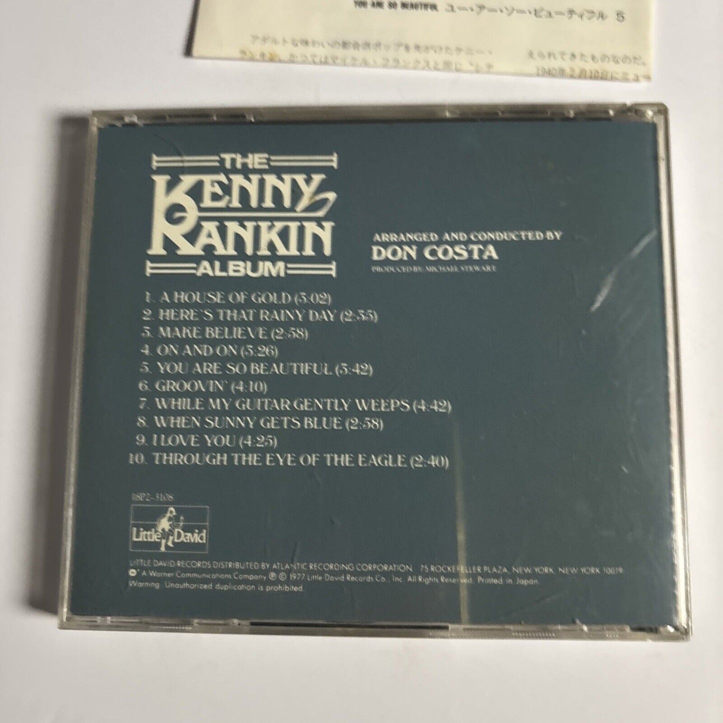 Kenny Rankin – The Kenny Rankin Album (CD, 1977) 18p2-3108 Japan