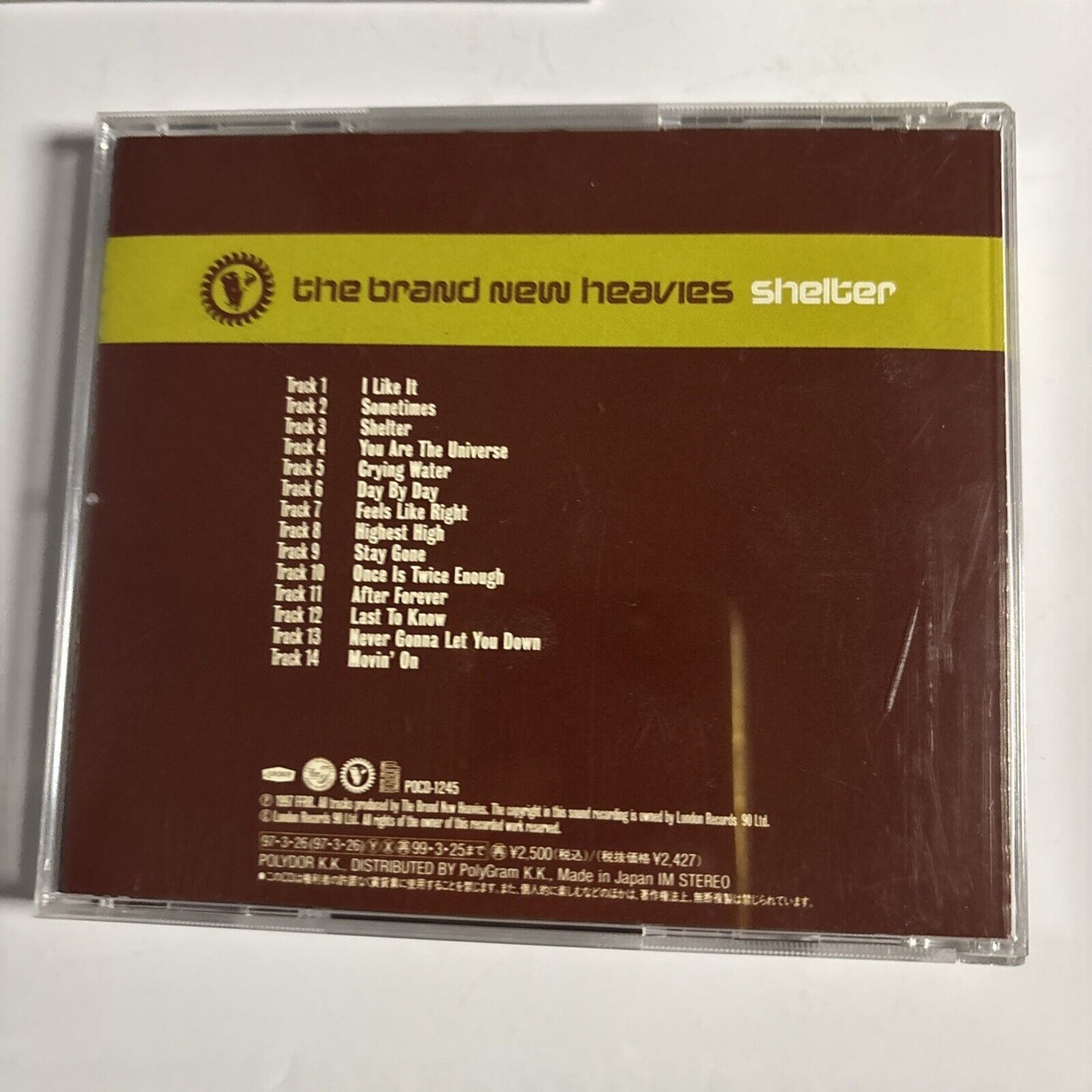 The Brand New Heavies – Shelter (CD, 1997) pocd-1245 Japan obi