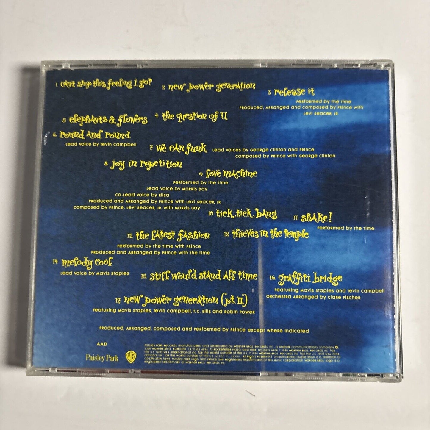 Prince – Graffiti Bridge (CD, 1990) wpcp-3640 Japan
