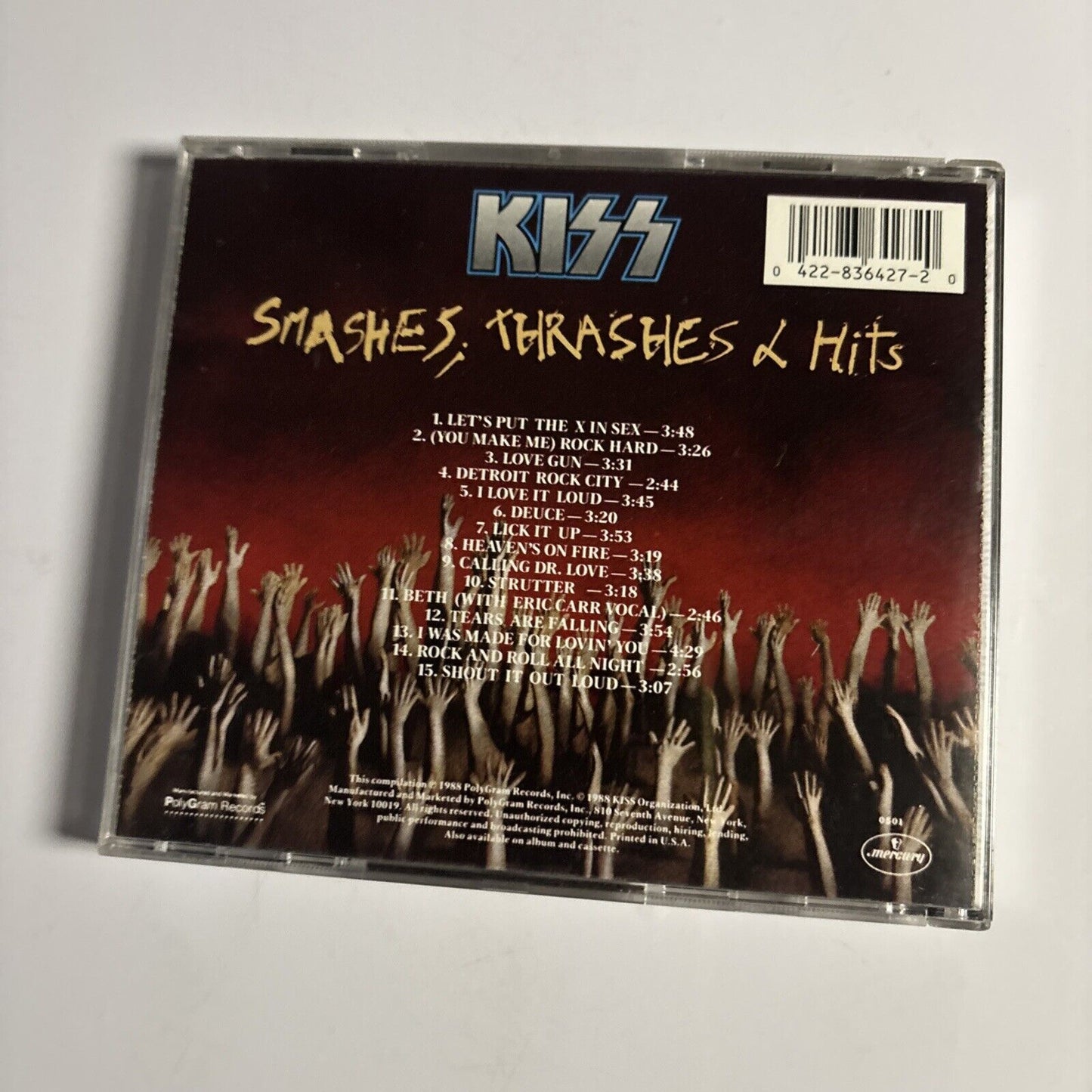 Kiss – Smashes, Thrashes & Hits (CD, 1988) 836 427-2 USA