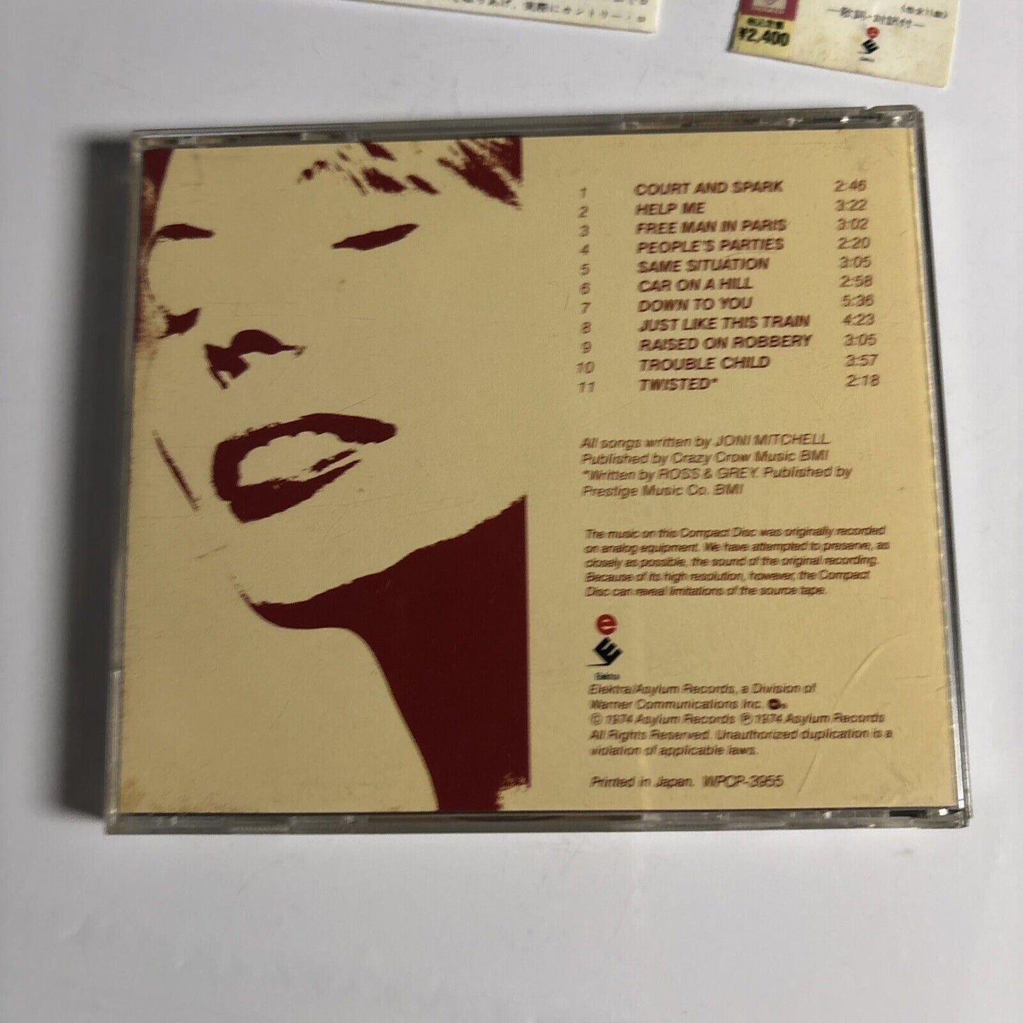 Joni Mitchell – Court And Spark (CD, 1974) wpcp-3955 Japan