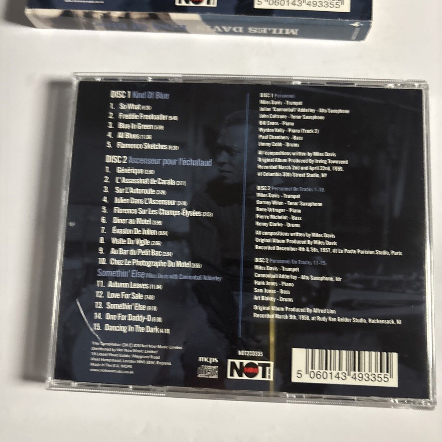 Miles Davis – Kind Of Blue (CD, 2010, 2-Disc) NOT2CD335