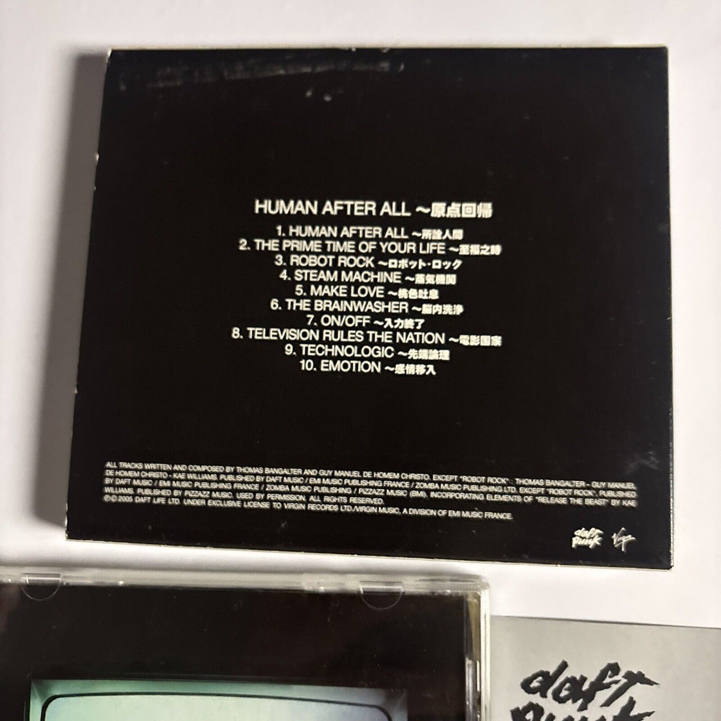 Daft Punk – Human After All (CD, 2005) vjcp-68735 Japan Slipcase