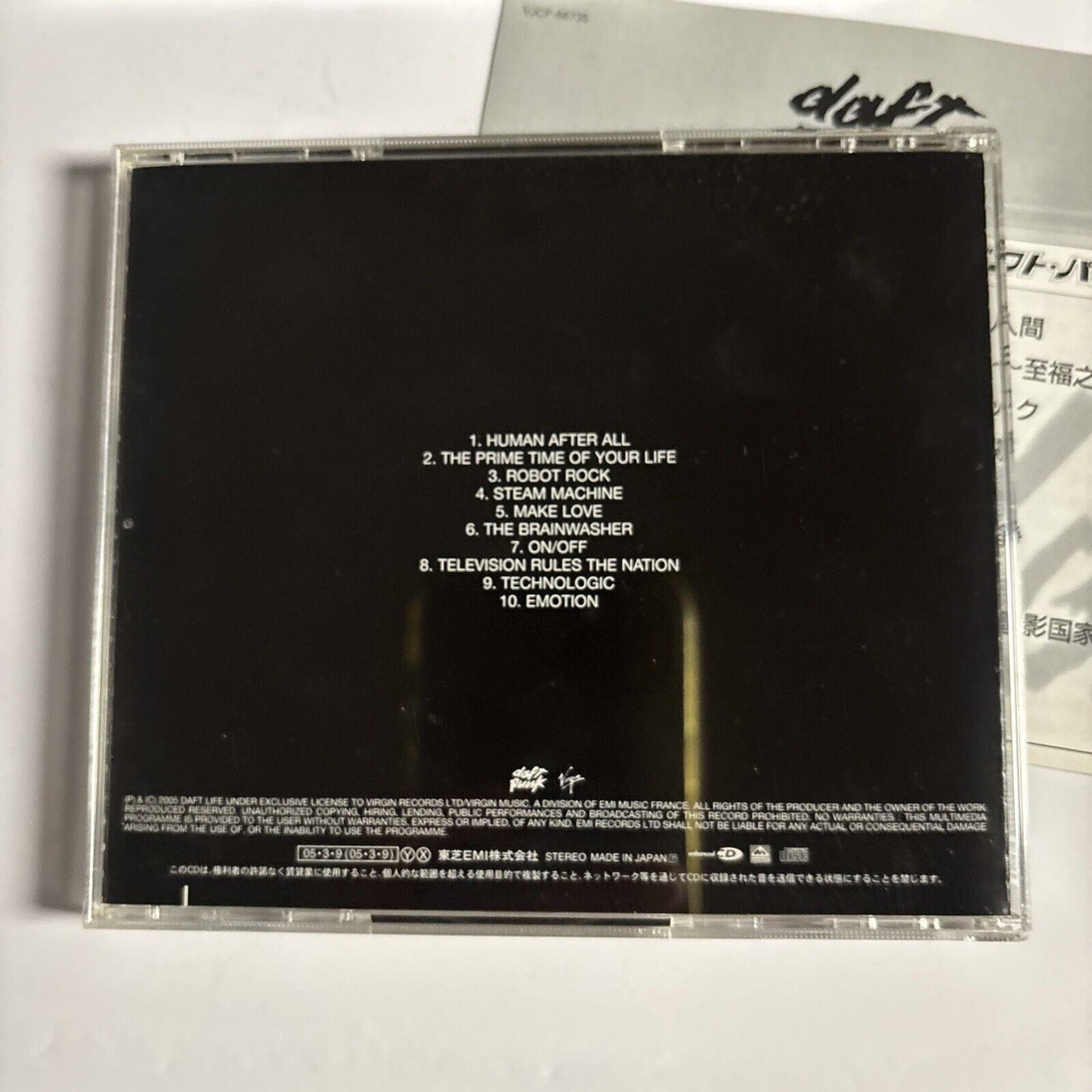 Daft Punk – Human After All (CD, 2005) vjcp-68735 Japan Slipcase