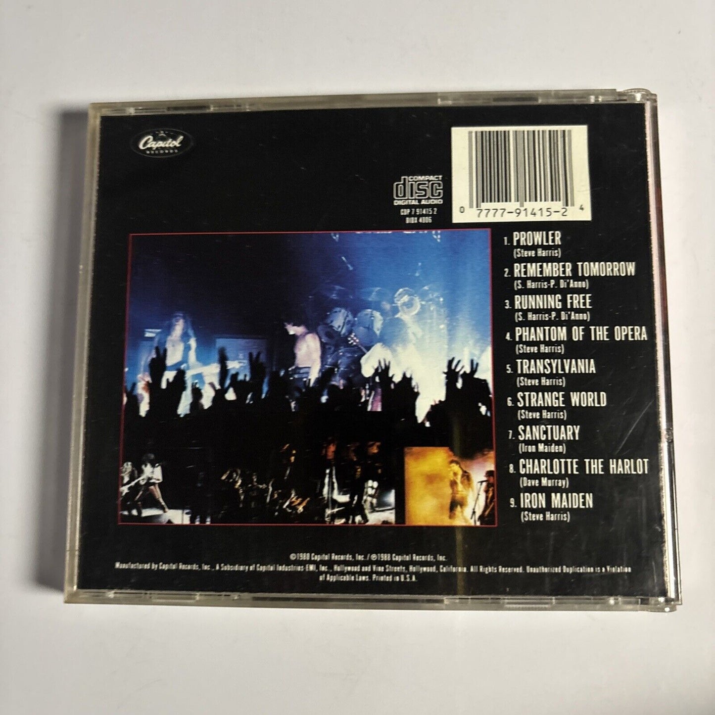 Iron Maiden – Iron Maiden (CD, 1988) CDP 7 91415 2 USA