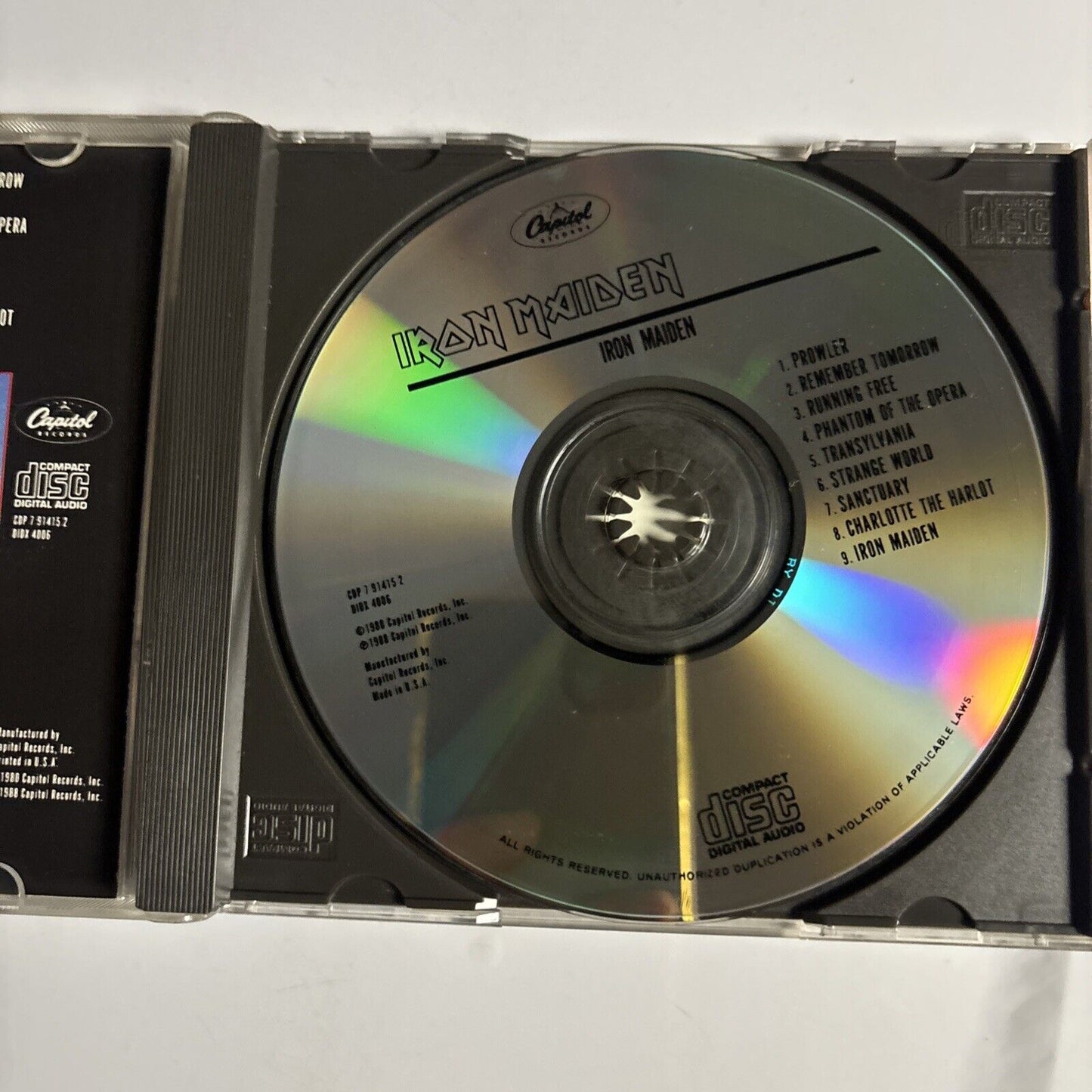 Iron Maiden – Iron Maiden (CD, 1988) CDP 7 91415 2 USA