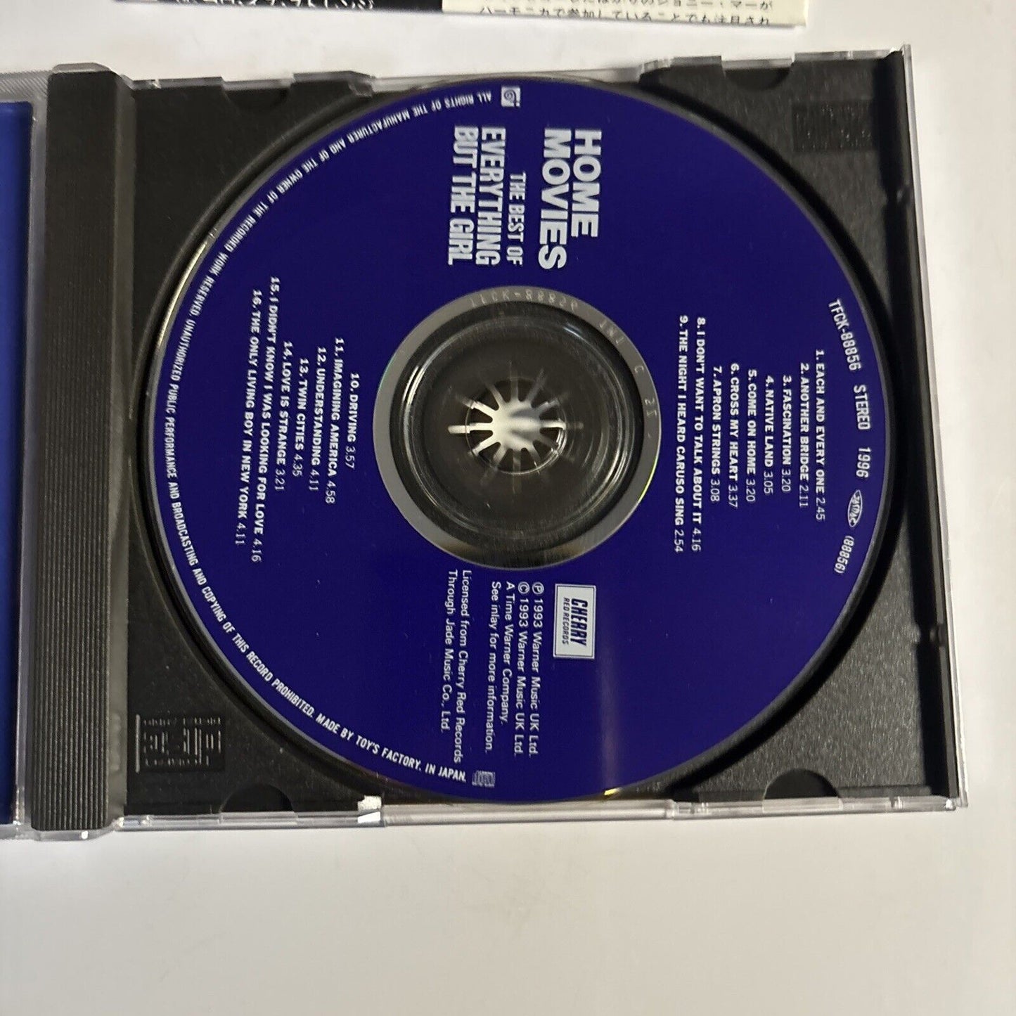 Home Movies: The Best Of Everything But The Girl (CD, 1996) tfck-88856 Japan