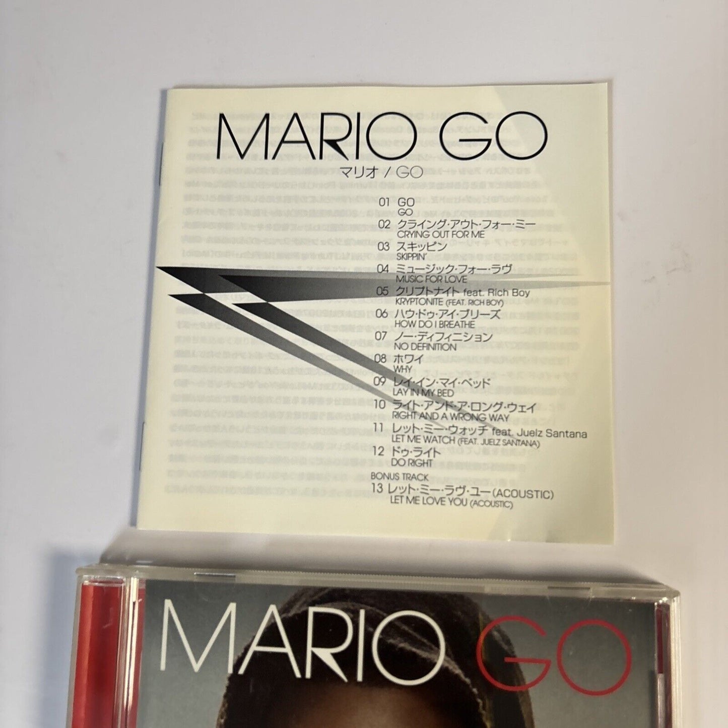 Mario – Go (CD, 2007) BVCP-24106 Japan Bonus Track