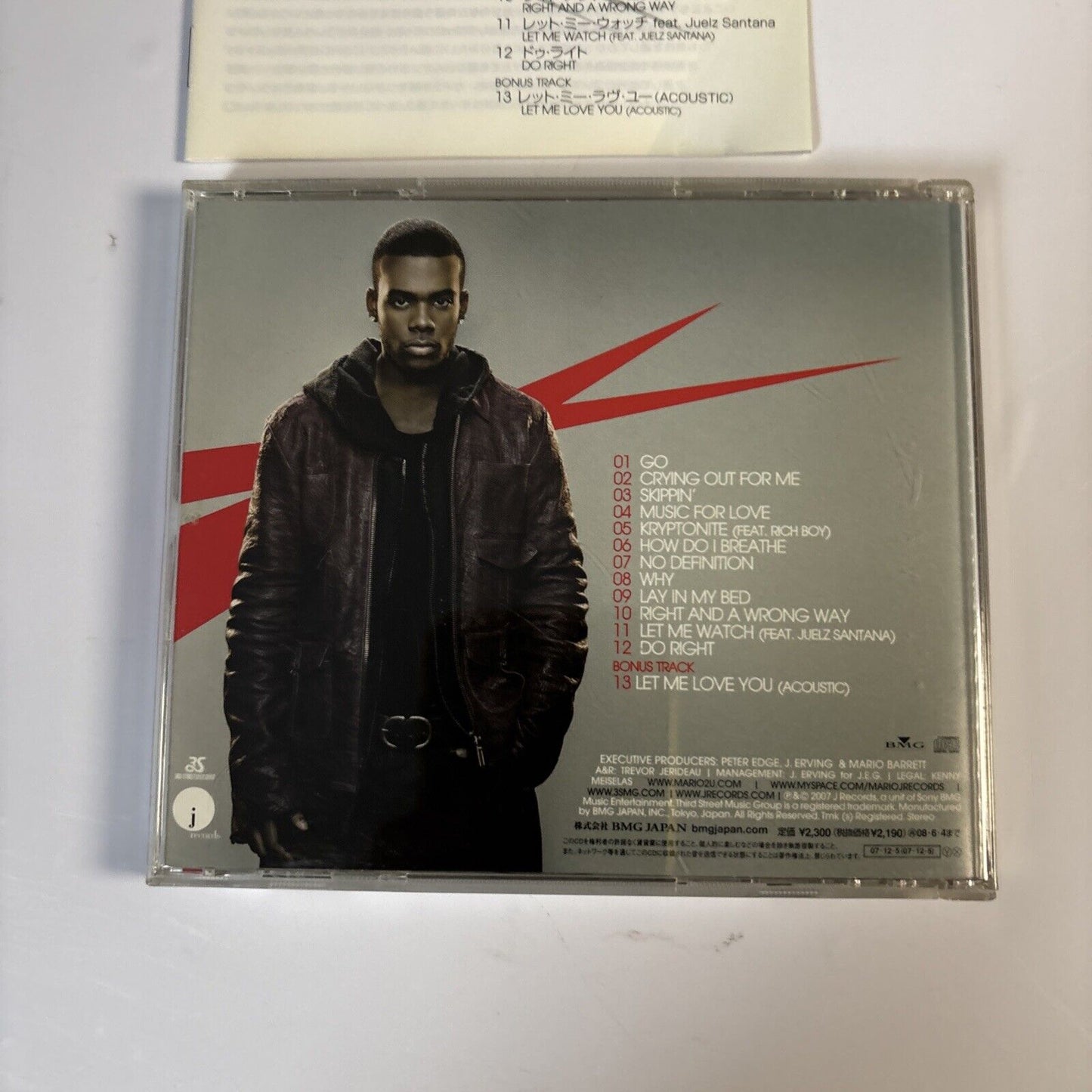 Mario – Go (CD, 2007) BVCP-24106 Japan Bonus Track