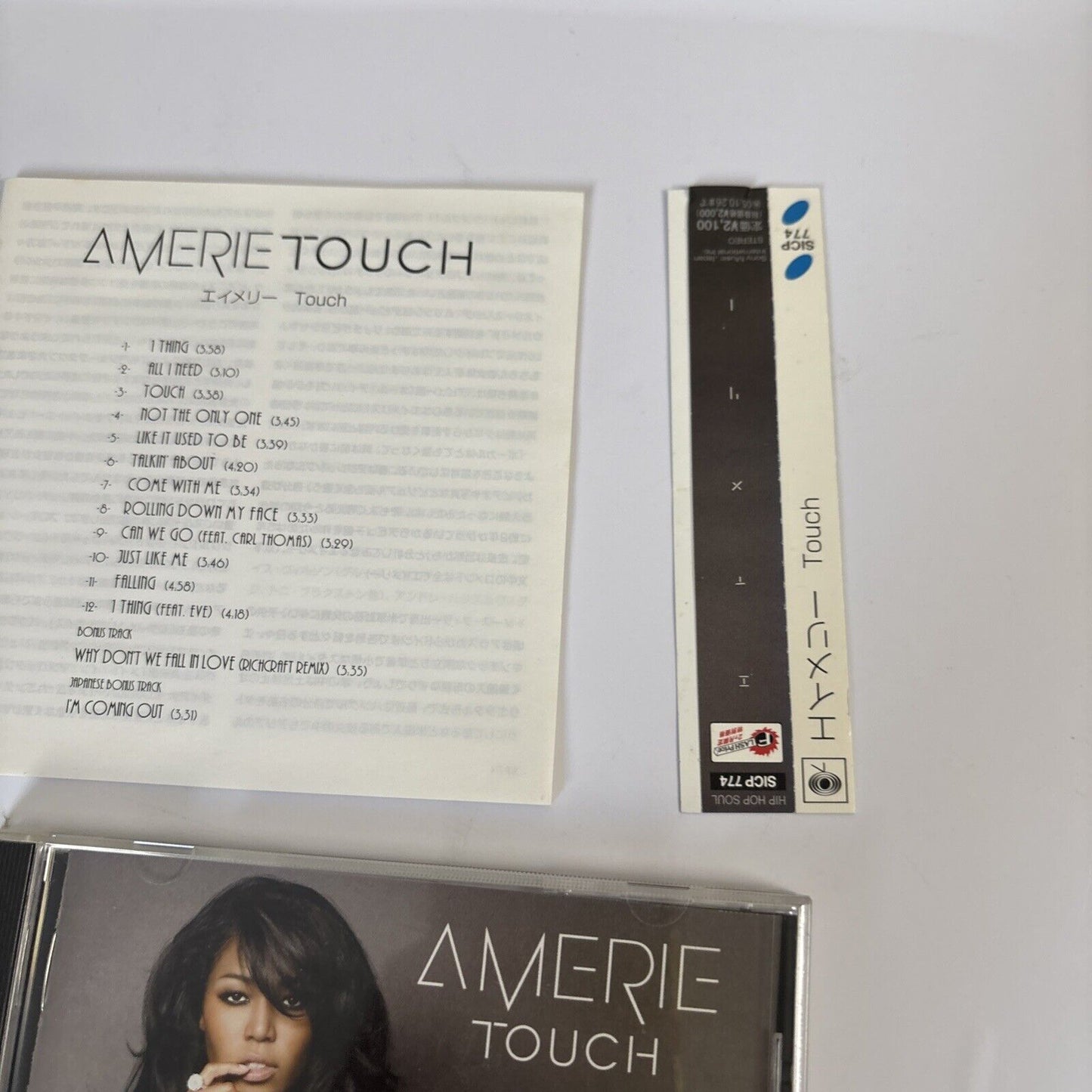 Amerie – Touch (CD, 2005) sicp-774 Japan Bonus Track, obi