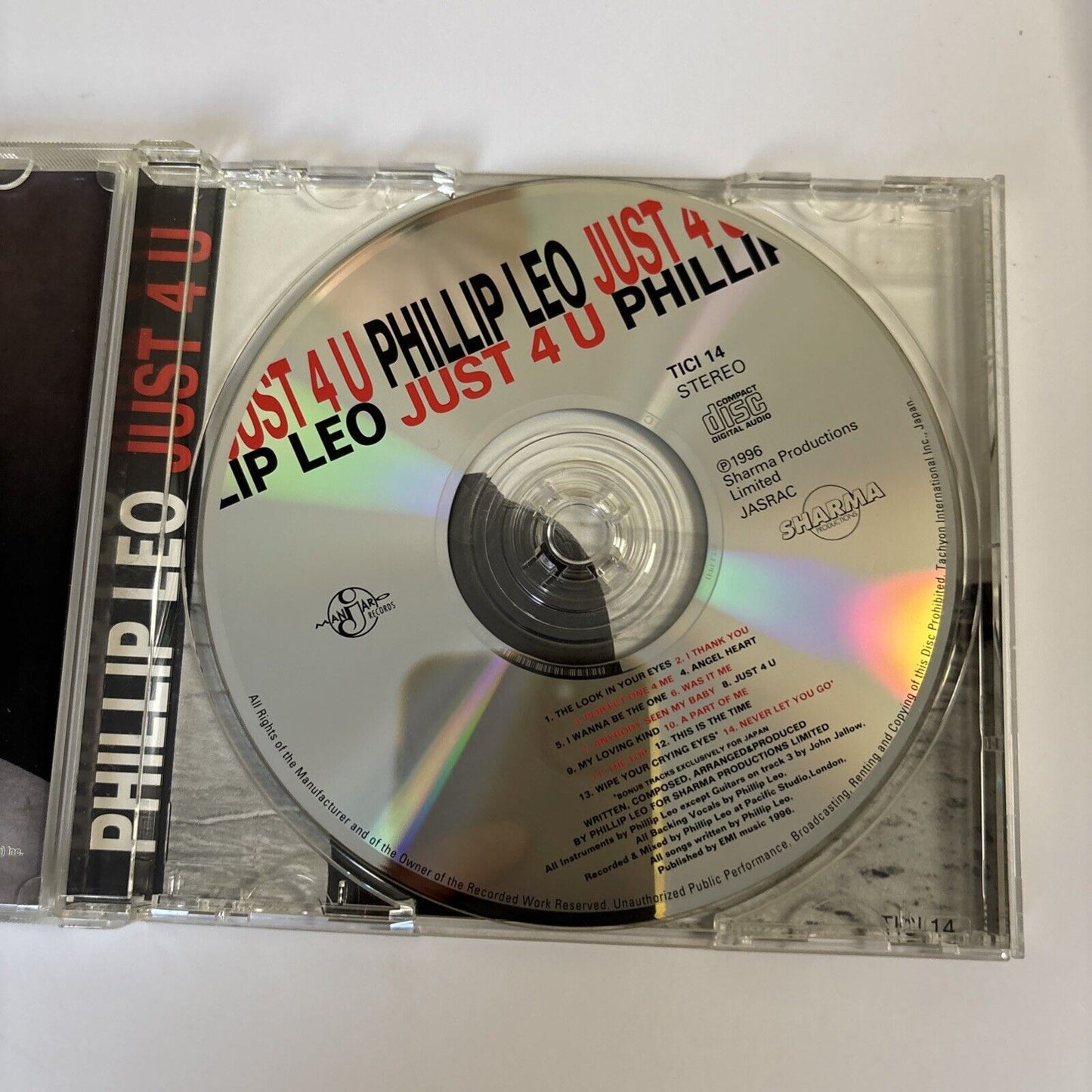 Phillip Leo – Just 4 U (CD, 1996) tici-14 Japan Bonus Track