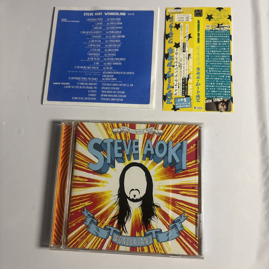 Steve Aoki – Wonderland (CD, 2012) kccd-476 Japan Bonus Track, obi