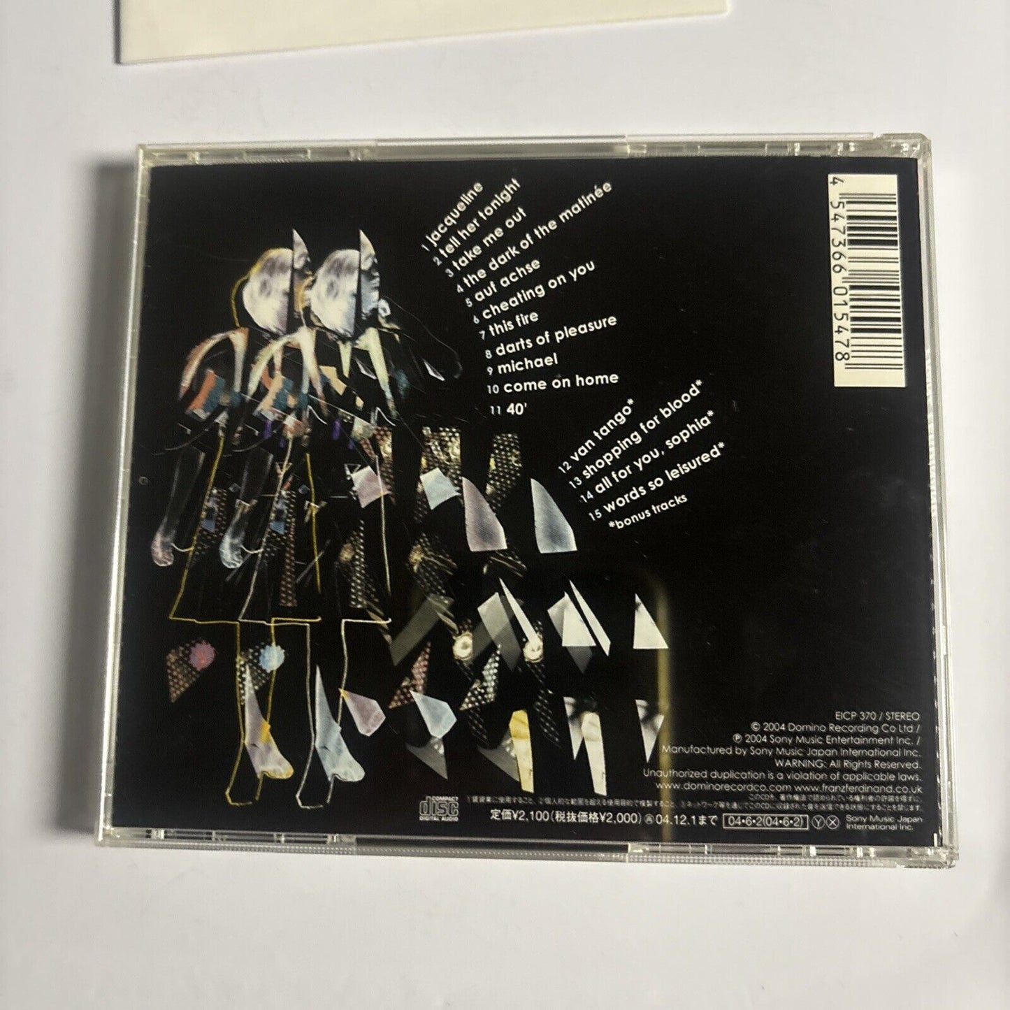 Franz Ferdinand – Franz Ferdinand (CD, 2004) EICP 370 Japan Bonus Track