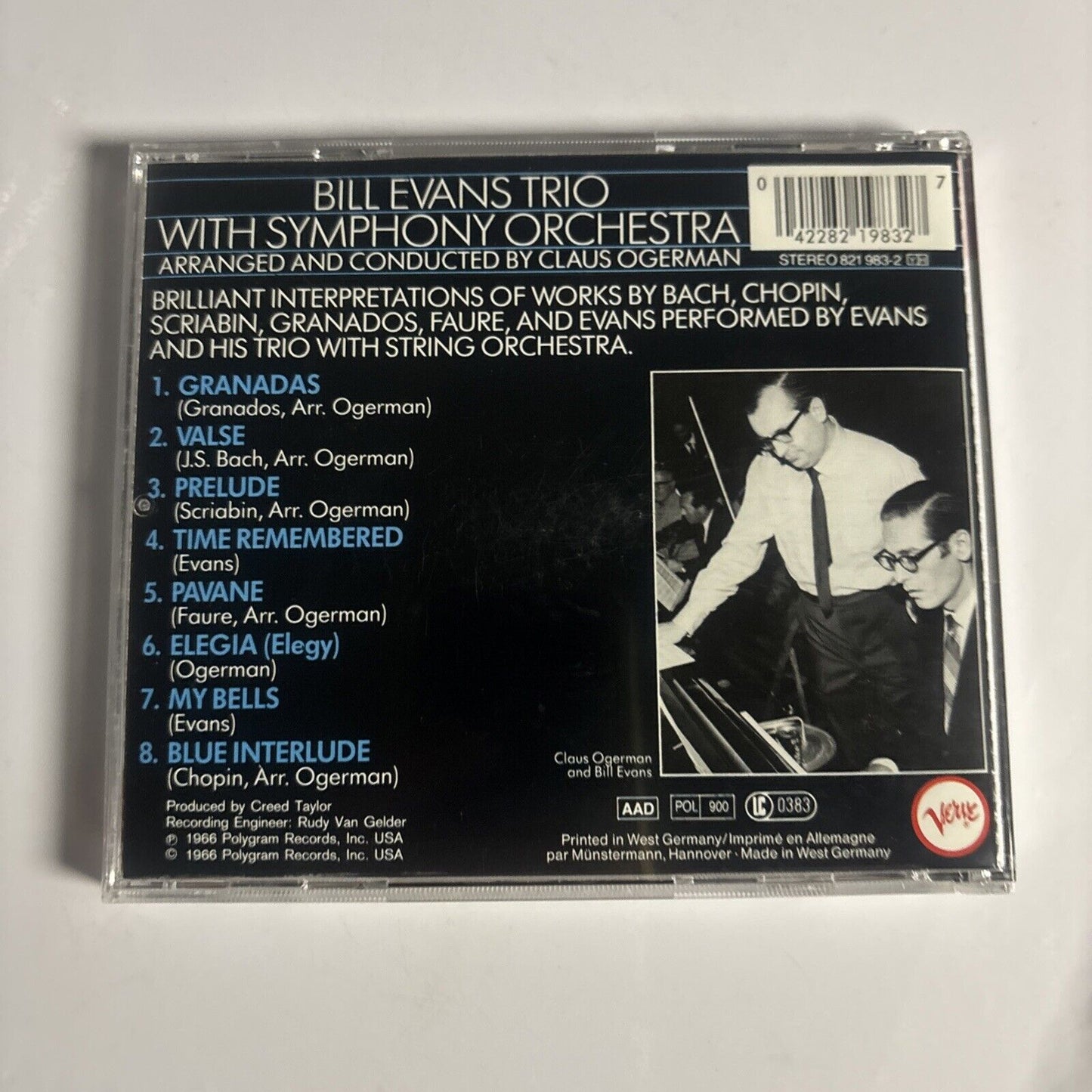 The Bill Evans Trio – Bill Evans Trio With Symphony Orchestra (CD, 1966)