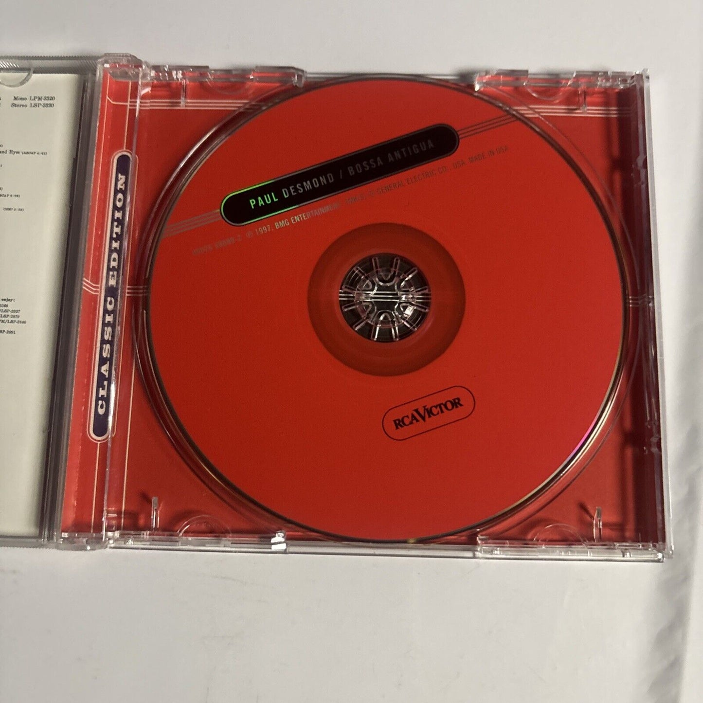 Paul Desmond Featuring Jim Hall – Bossa Antigua (CD, 1999)