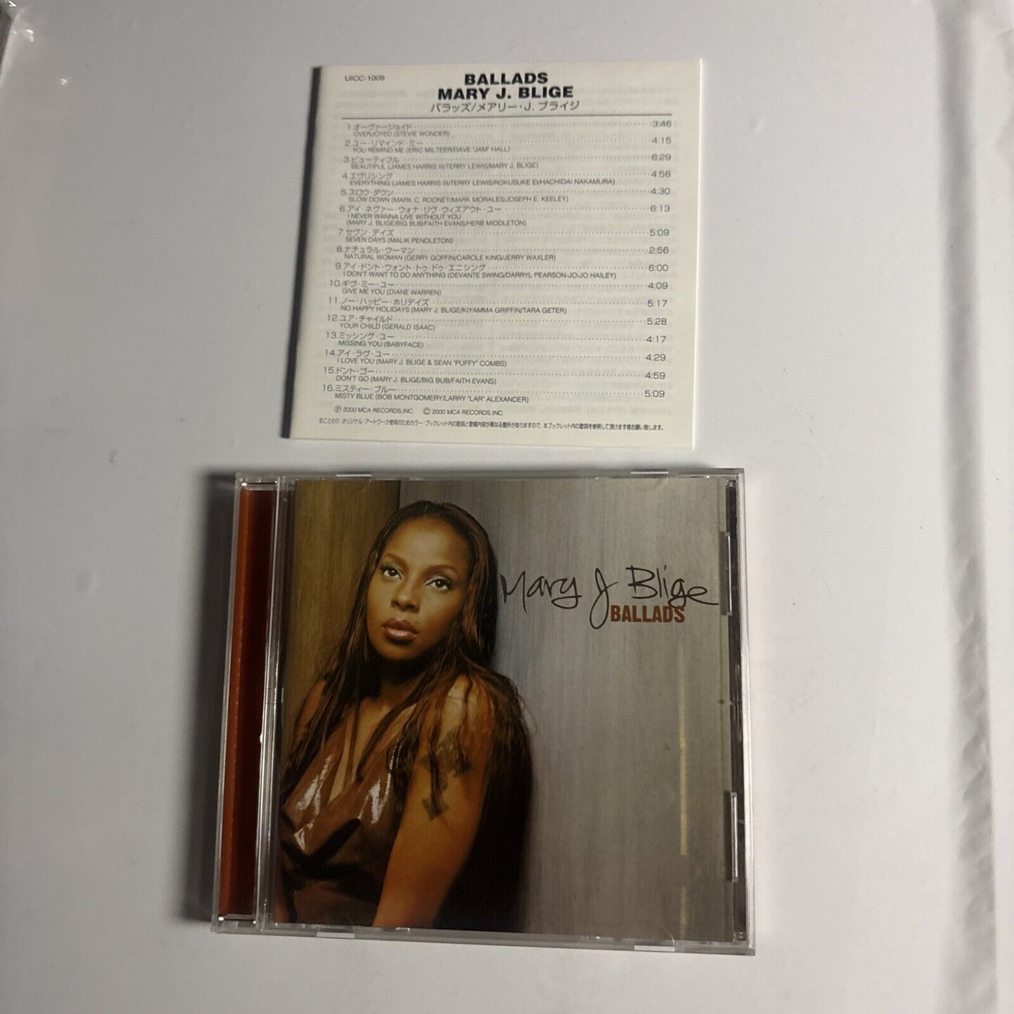 Mary J. Blige – Ballads (CD, 2000) uicc-1009 Japan