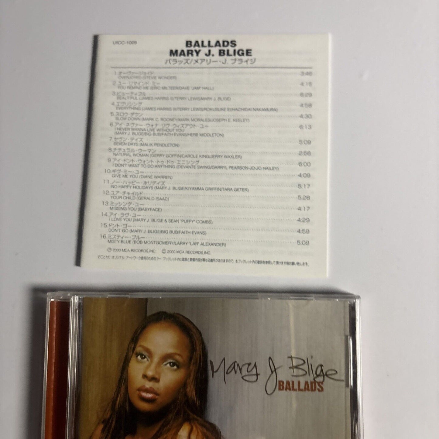 Mary J. Blige – Ballads (CD, 2000) uicc-1009 Japan