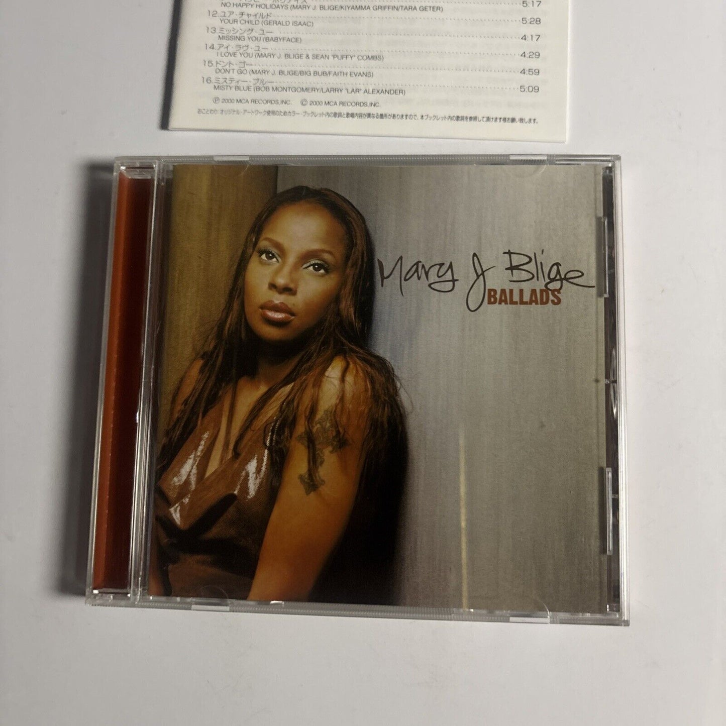 Mary J. Blige – Ballads (CD, 2000) uicc-1009 Japan