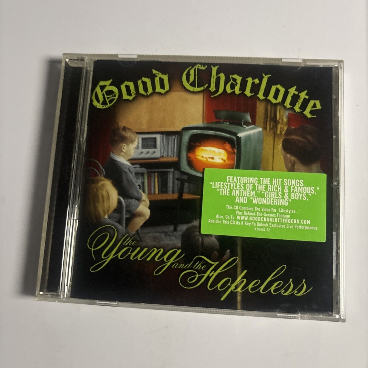 Good Charlotte – The Young And The Hopeless (CD, 2002) EK 8648 USA