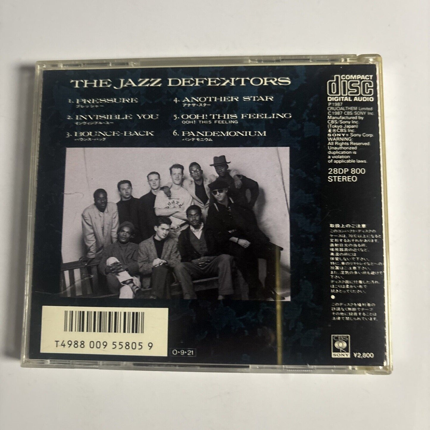 The Jazz Defektors – The Jazz Defektors (CD, 1987) 28dp-800 Japan