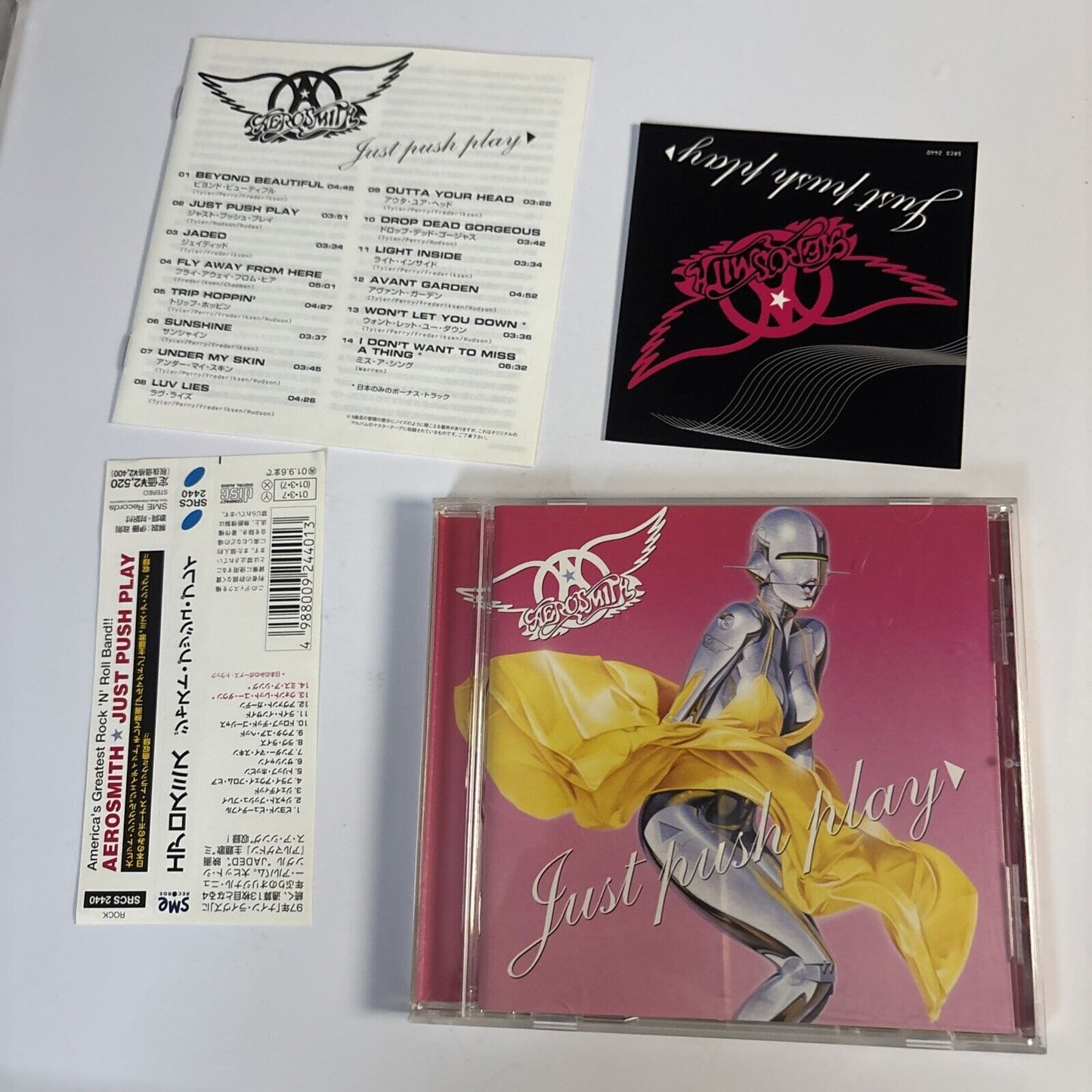 Aerosmith – Just Push Play (CD, 2001) srcs-2440 Japan obi, sticker