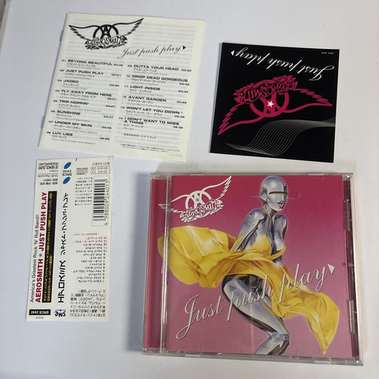 Aerosmith – Just Push Play (CD, 2001) srcs-2440 Japan obi, sticker