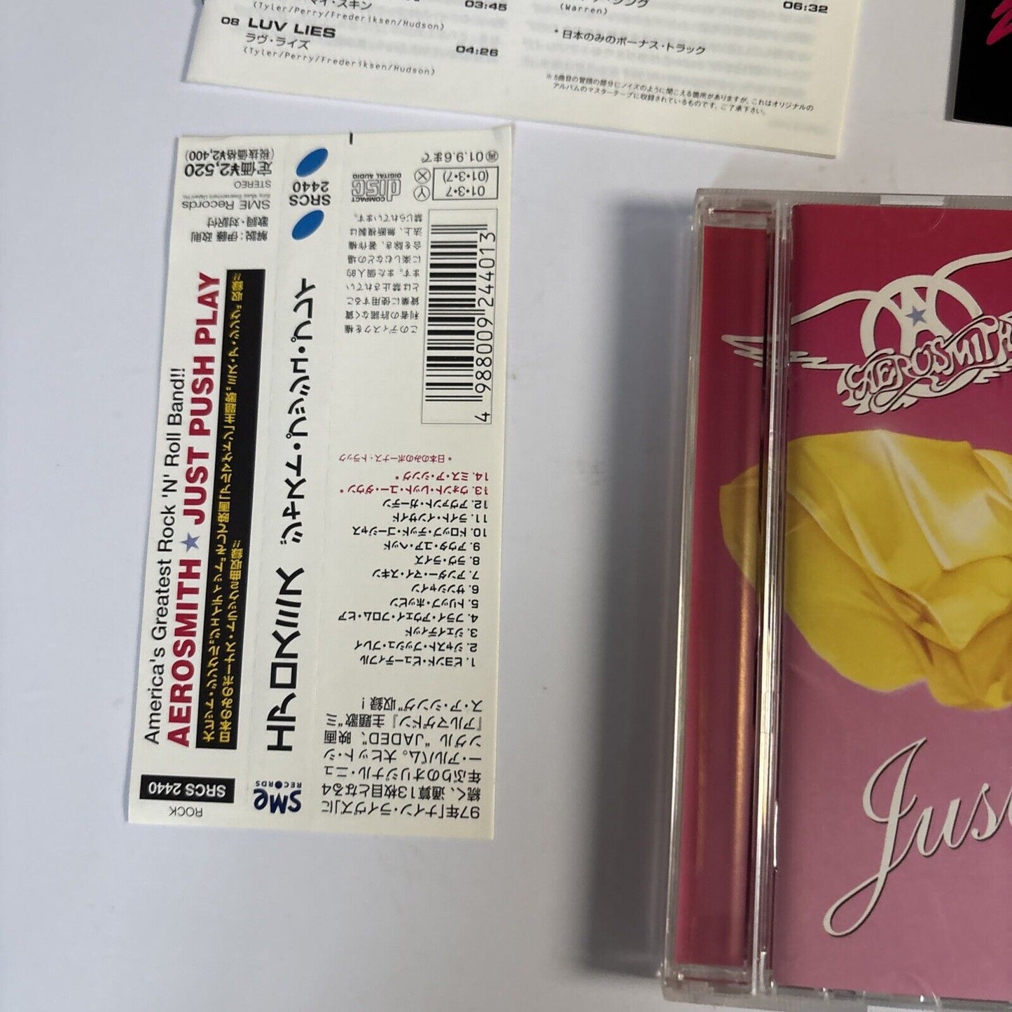 Aerosmith – Just Push Play (CD, 2001) srcs-2440 Japan obi, sticker