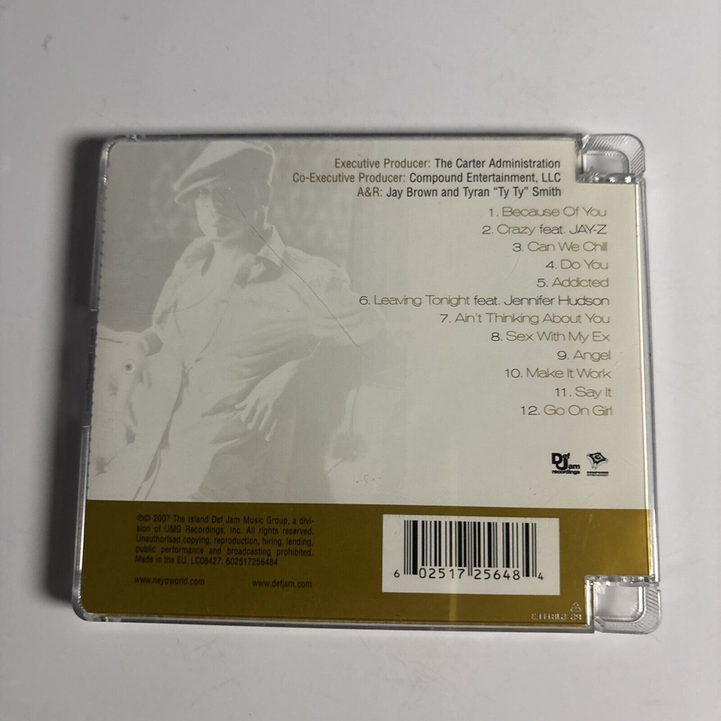 Ne-Yo – Because Of You (CD, 2007) Super Jewel Case