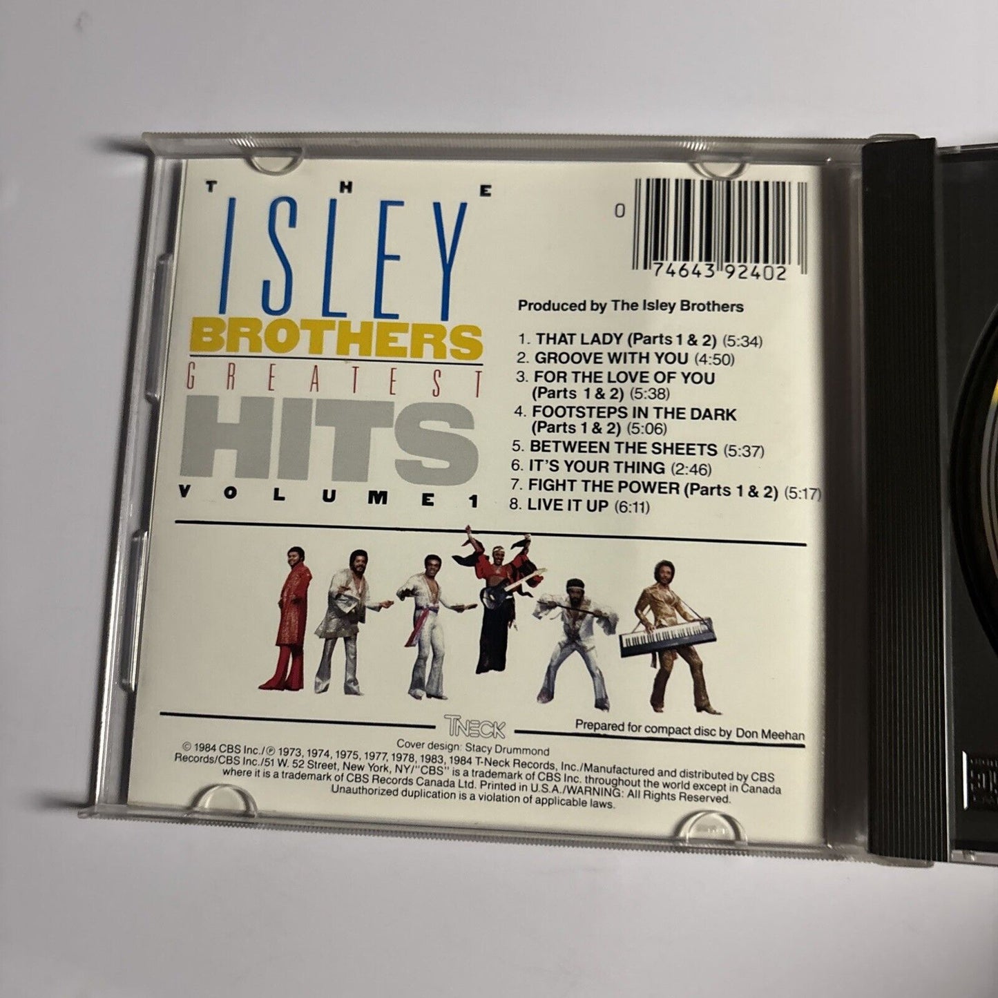 The Isley Brothers – Isley's Greatest Hits Volume 1 (CD, 1984) ZK 39240