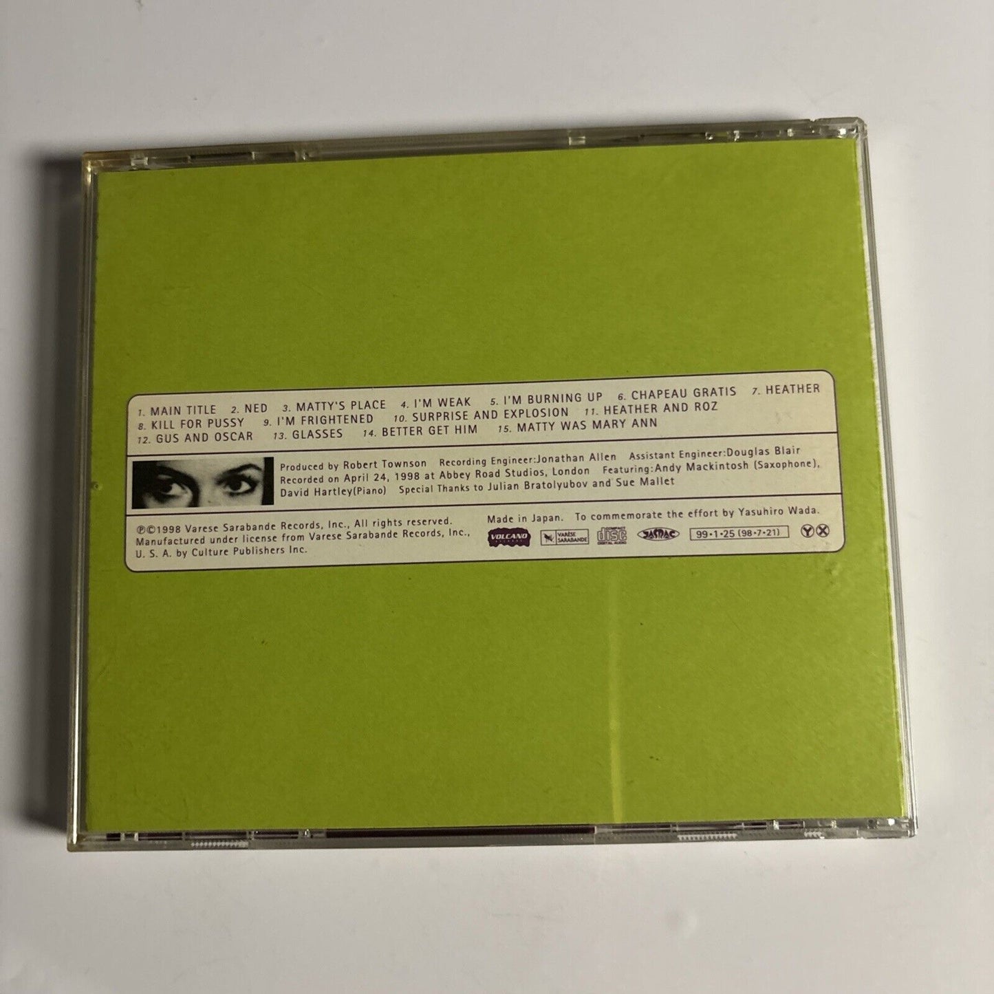 John Barry, Joel McNeely, London Symphony Orchestra – Body Heat (CD, 1998) Japan