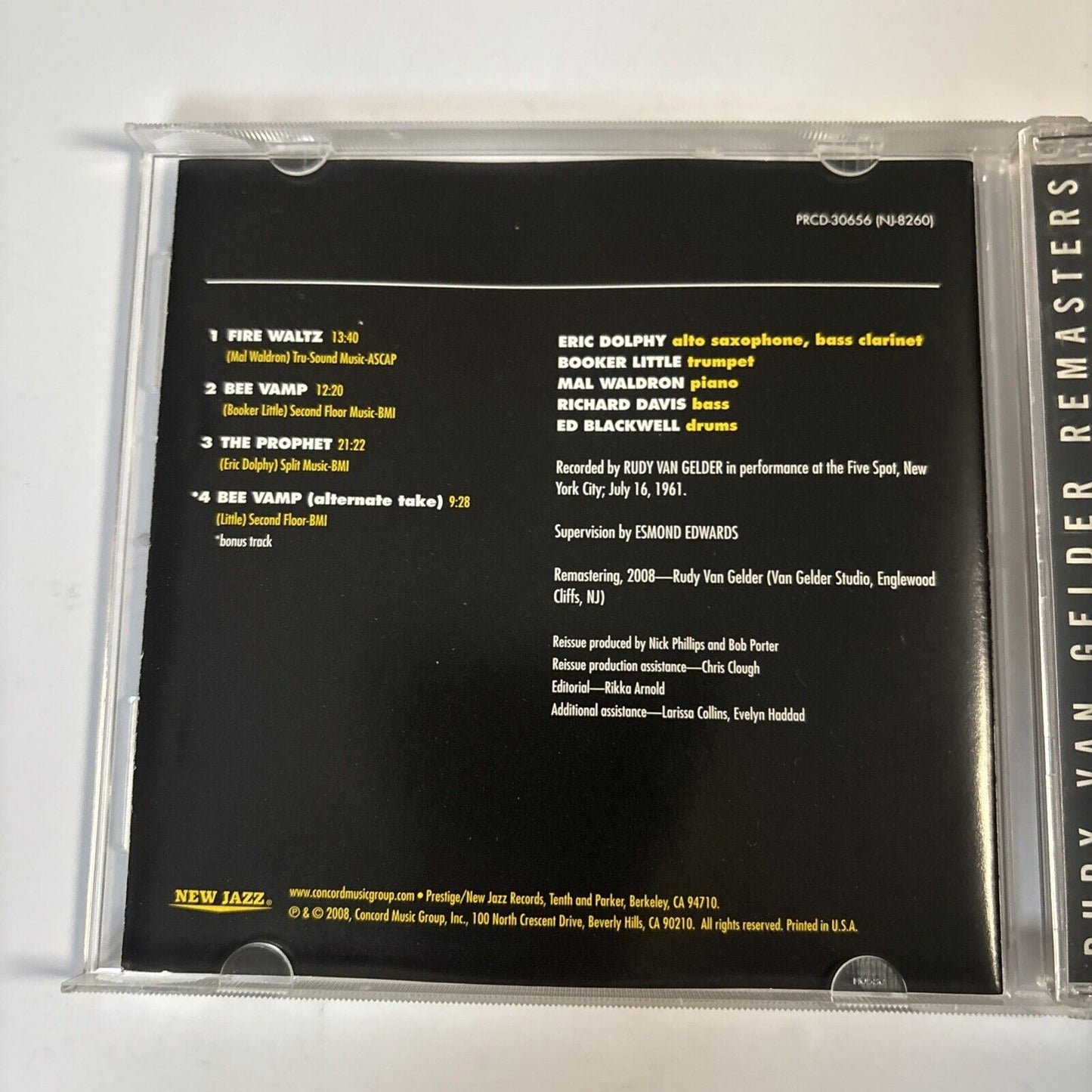 Eric Dolphy – At The Five Spot, Volume 1. (CD, 2008) PRCD-30656