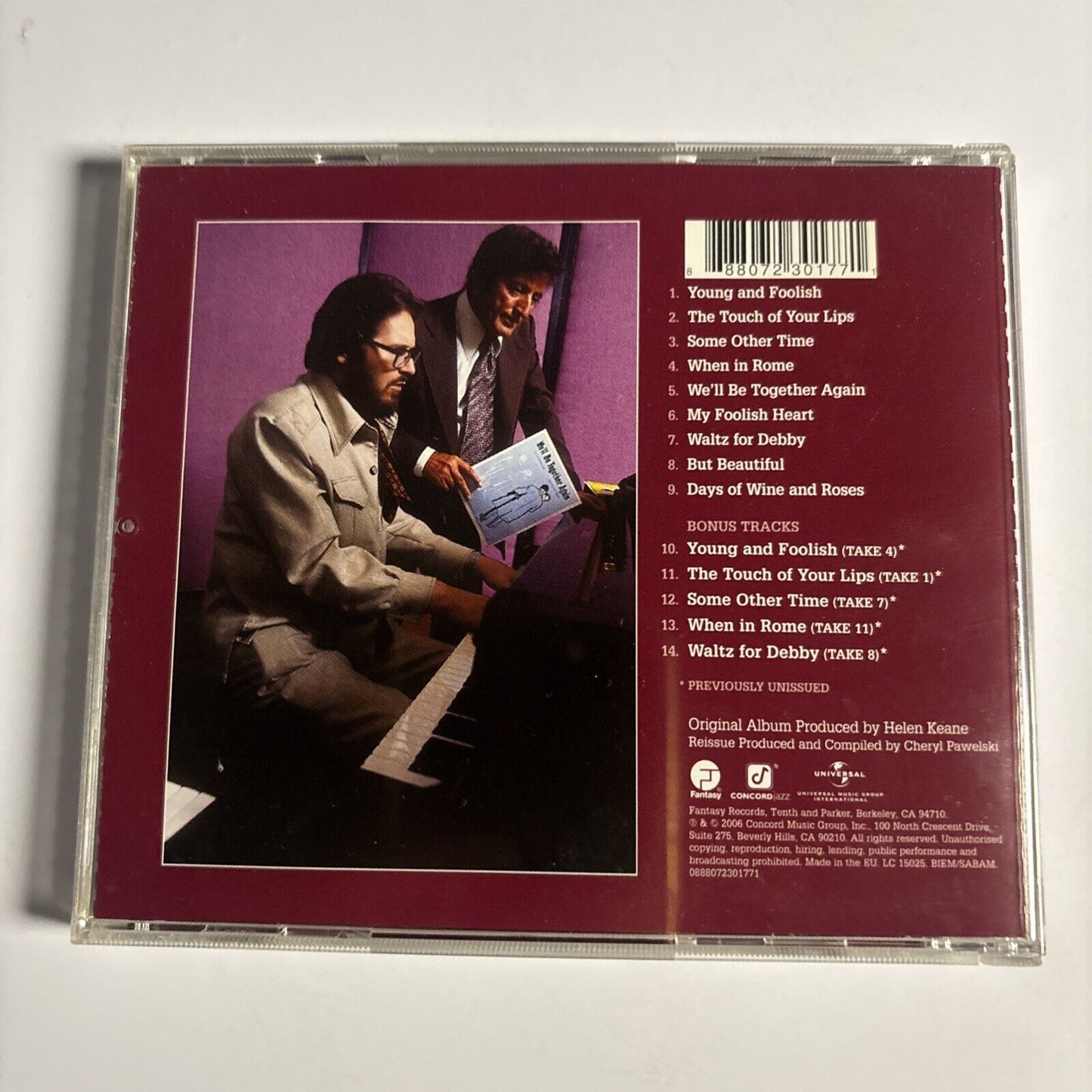 Tony Bennett / Bill Evans – The Tony Bennett Bill Evans Album (CD, 1975)