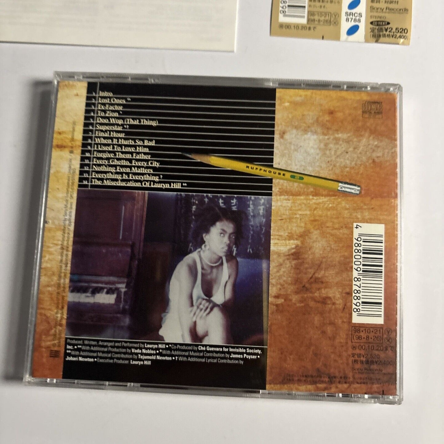 Lauryn Hill – The Miseducation Of Lauryn Hill (CD, 1998) srcs-8788 Japan obi