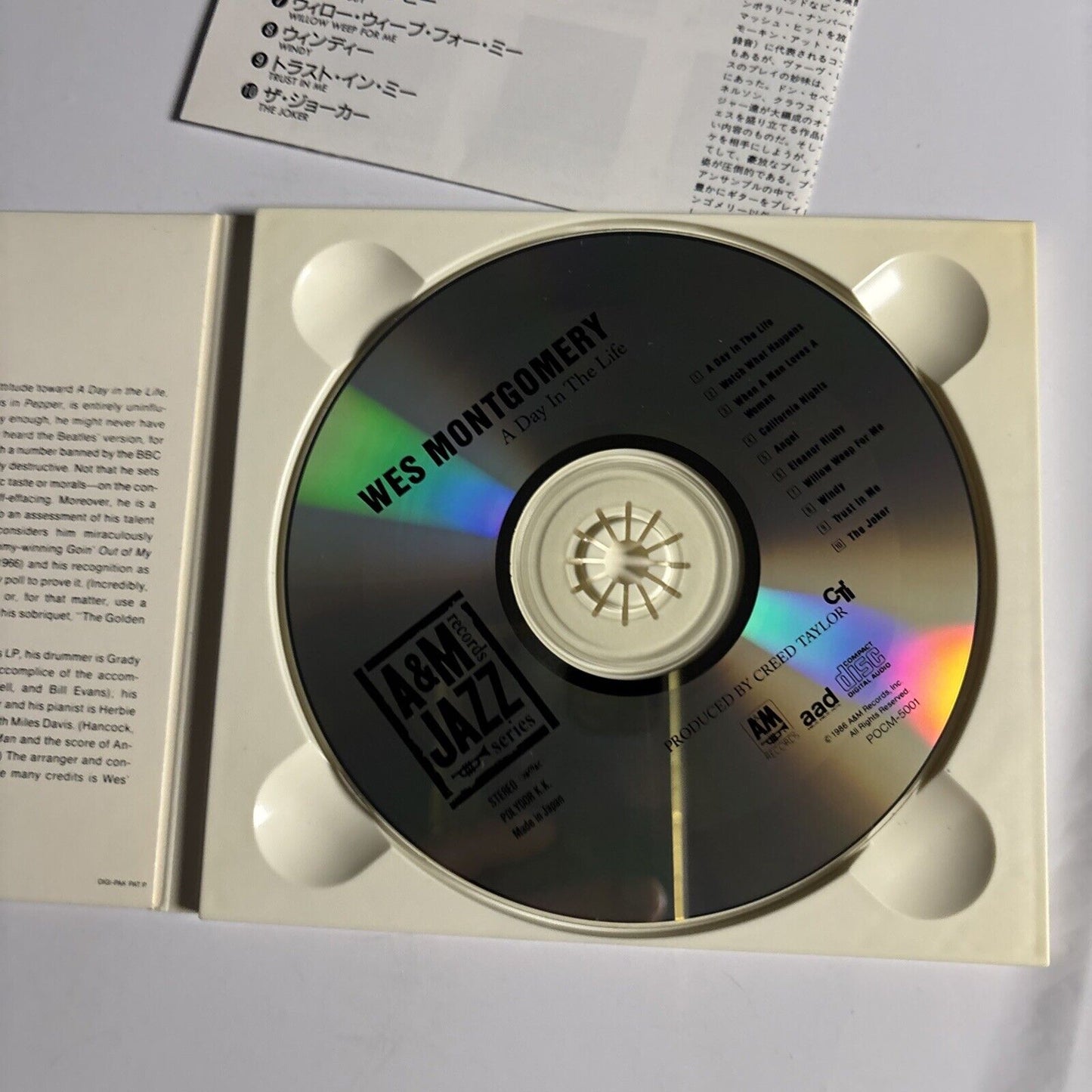 Wes Montgomery – A Day In The Life (CD, 1992) pocm-5001 Japan