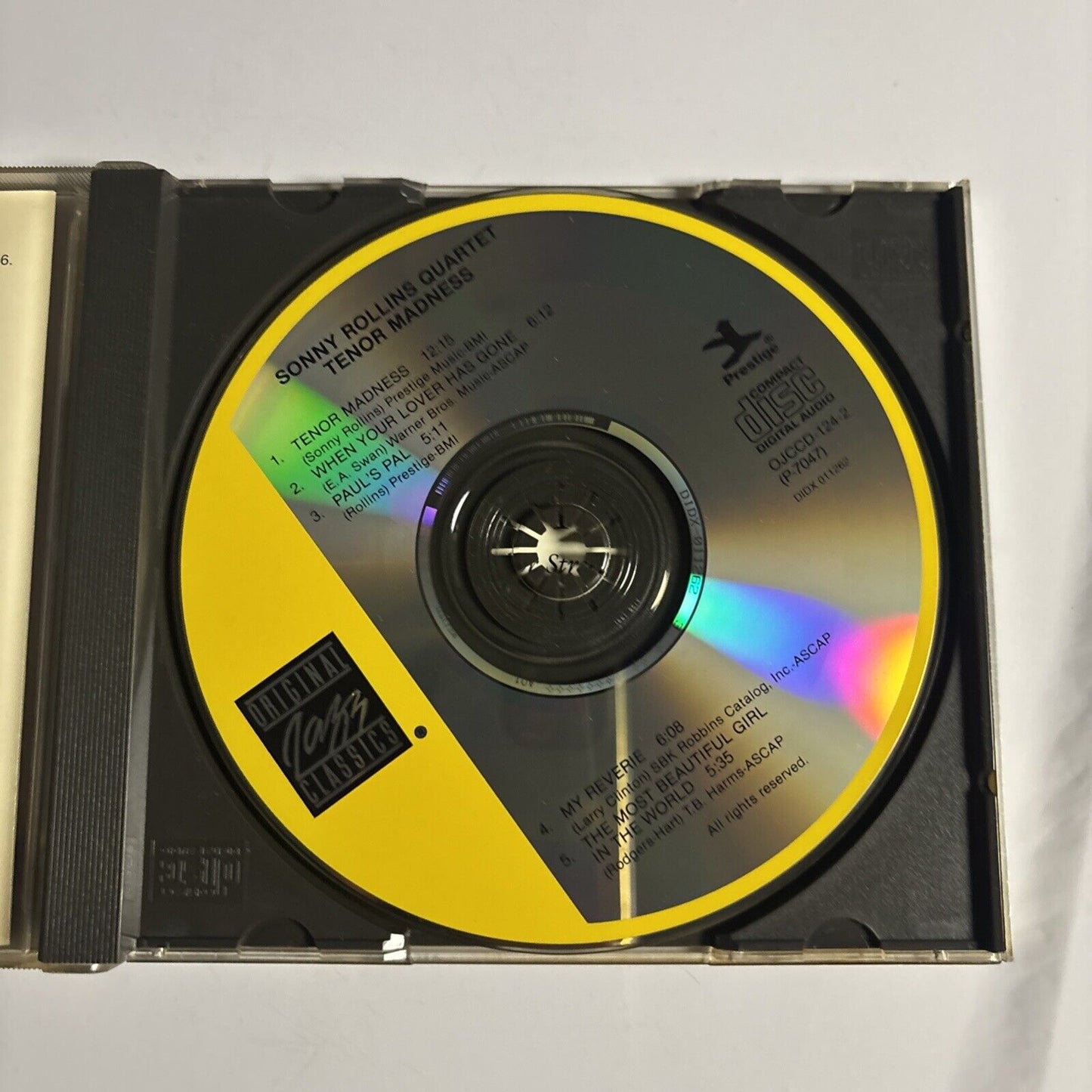 Sonny Rollins Quartet – Tenor Madness (CD, 1992) OJCCD-124-2