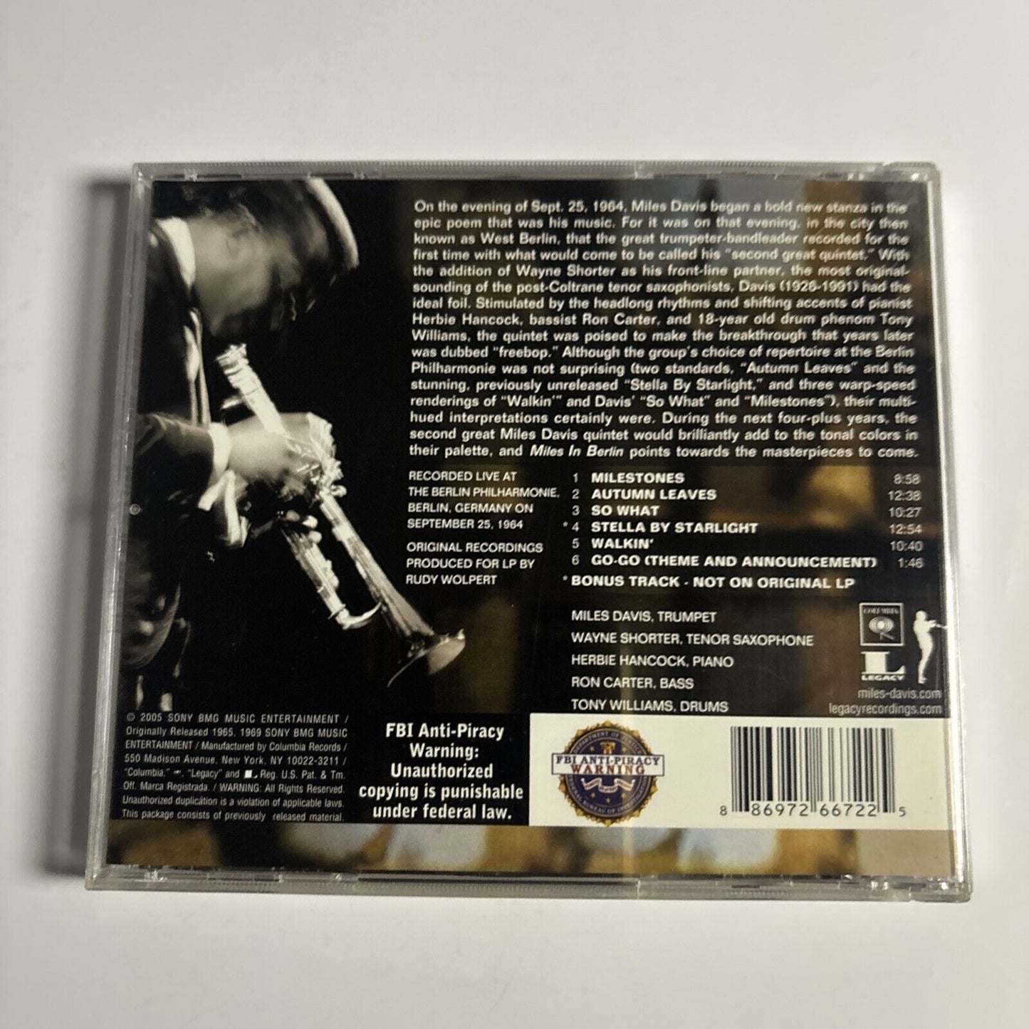 Miles Davis – Miles In Berlin (CD, 2005) CK 93594